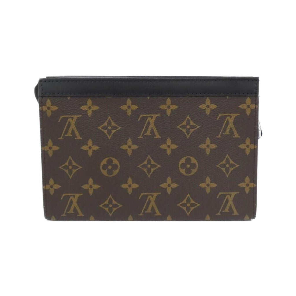 Louis Vuitton Brown Coated Canvas Shoulder Bag