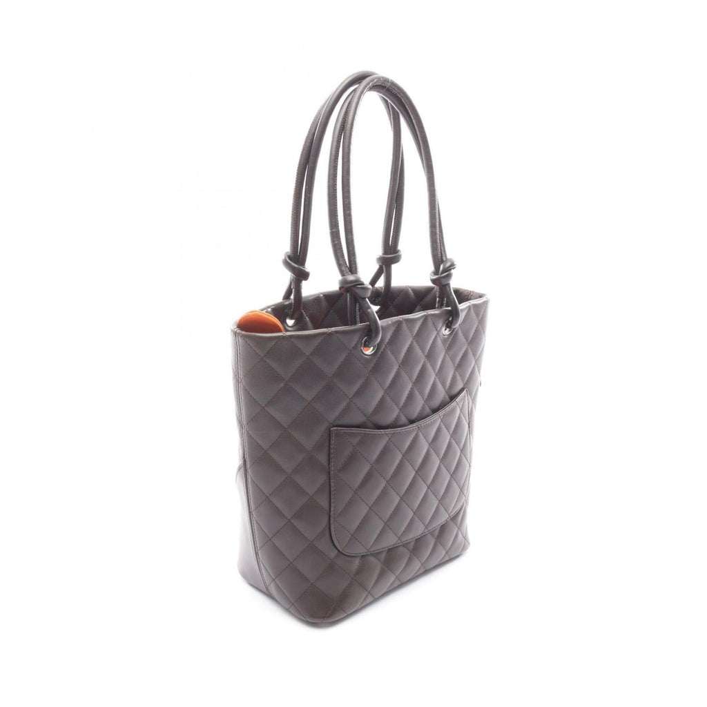 Chanel Brown Cambon Ligne Handbag Tote Bag