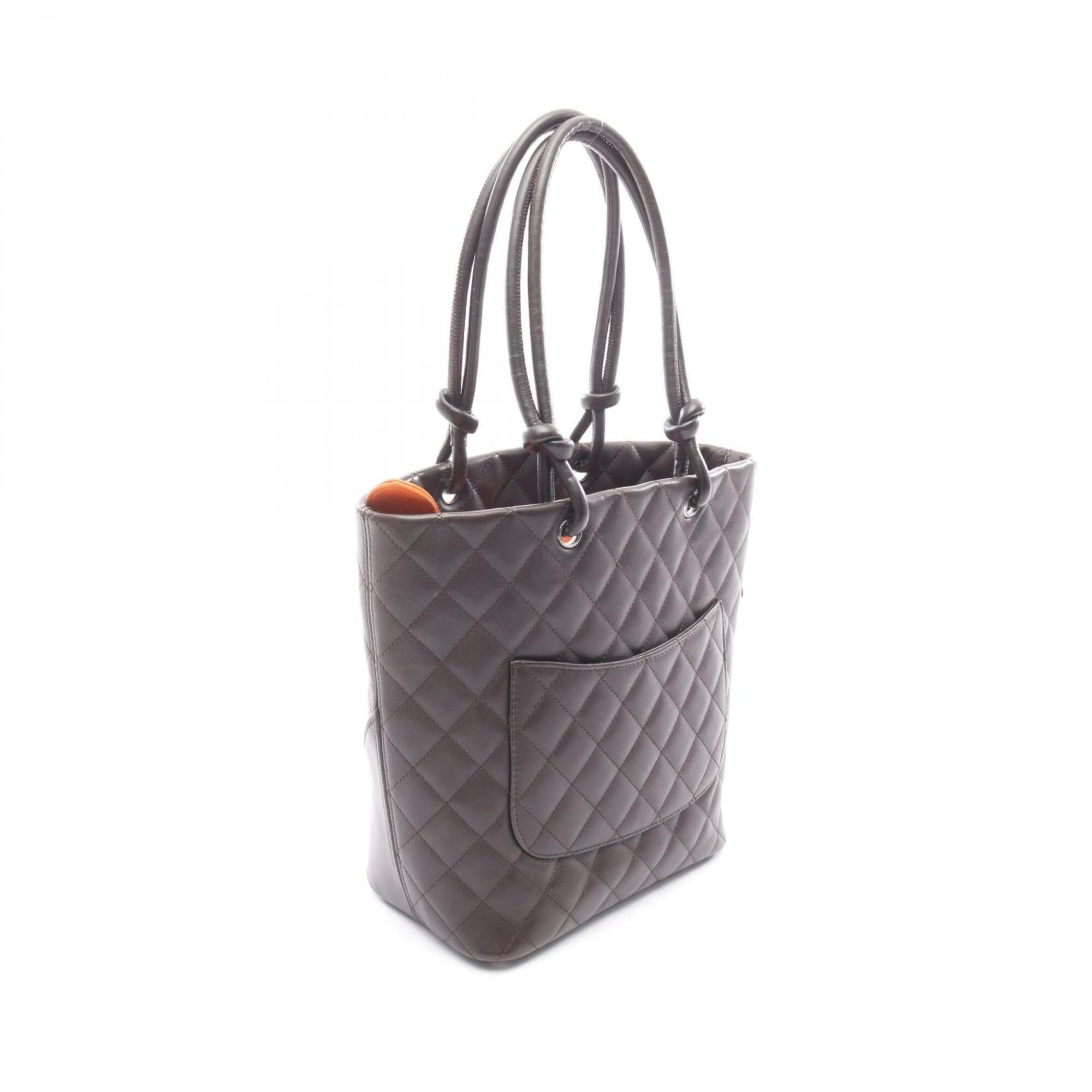 Chanel Brown Cambon Ligne Handbag Tote Bag