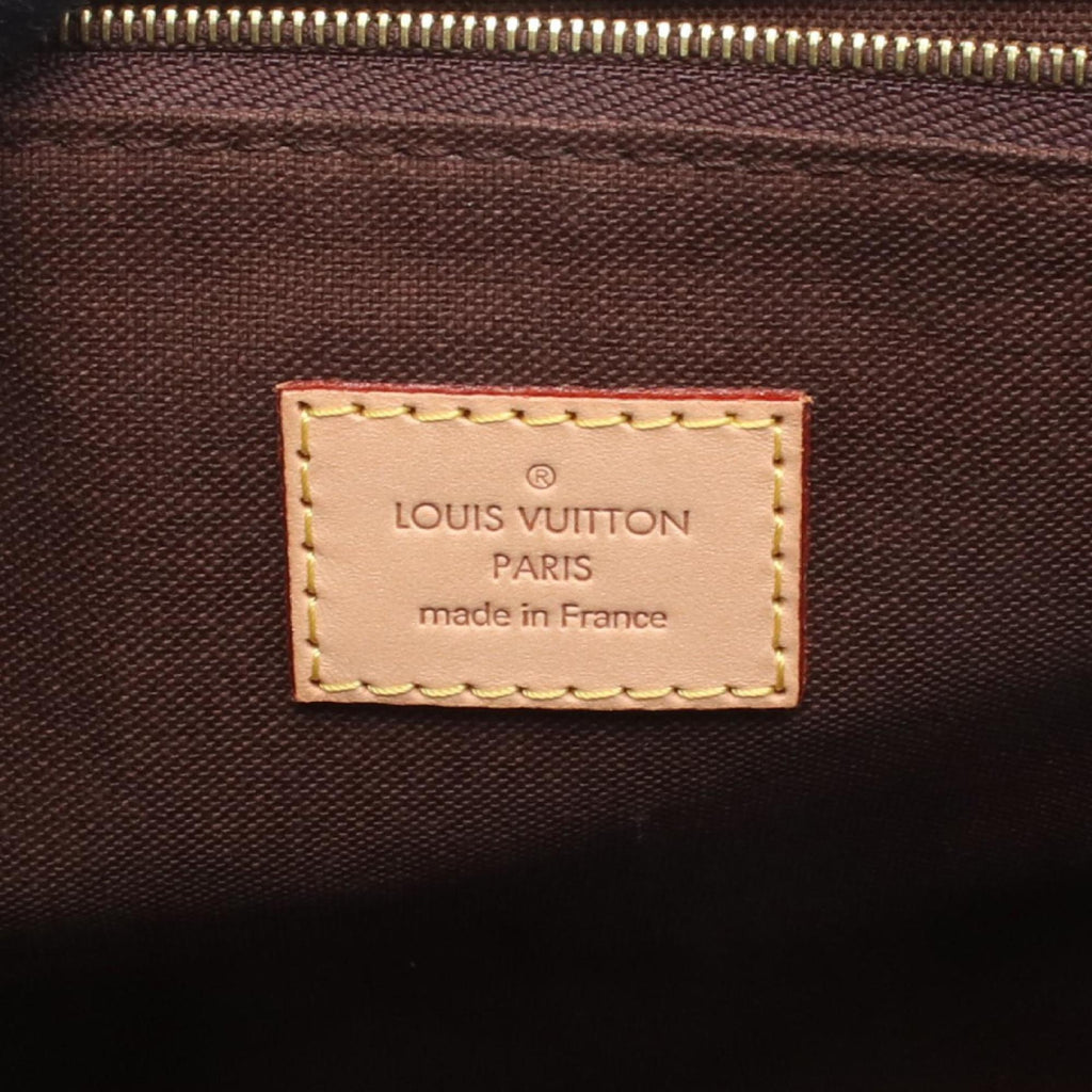 Louis Vuitton Brown Monogram Coated Canvas Leather Handbag Shoulder Bag