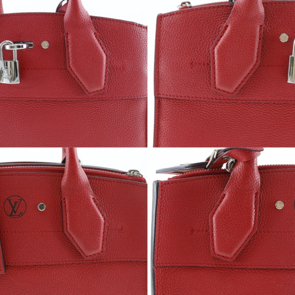 Louis Vuitton Red Color Rouge Leather Handbag Shoulder Bag