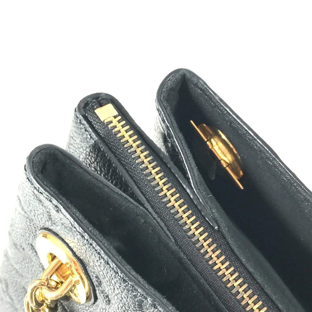 Louis Vuitton Black Noir Monogram Empreinte Shoulder Bag Tote Bag
