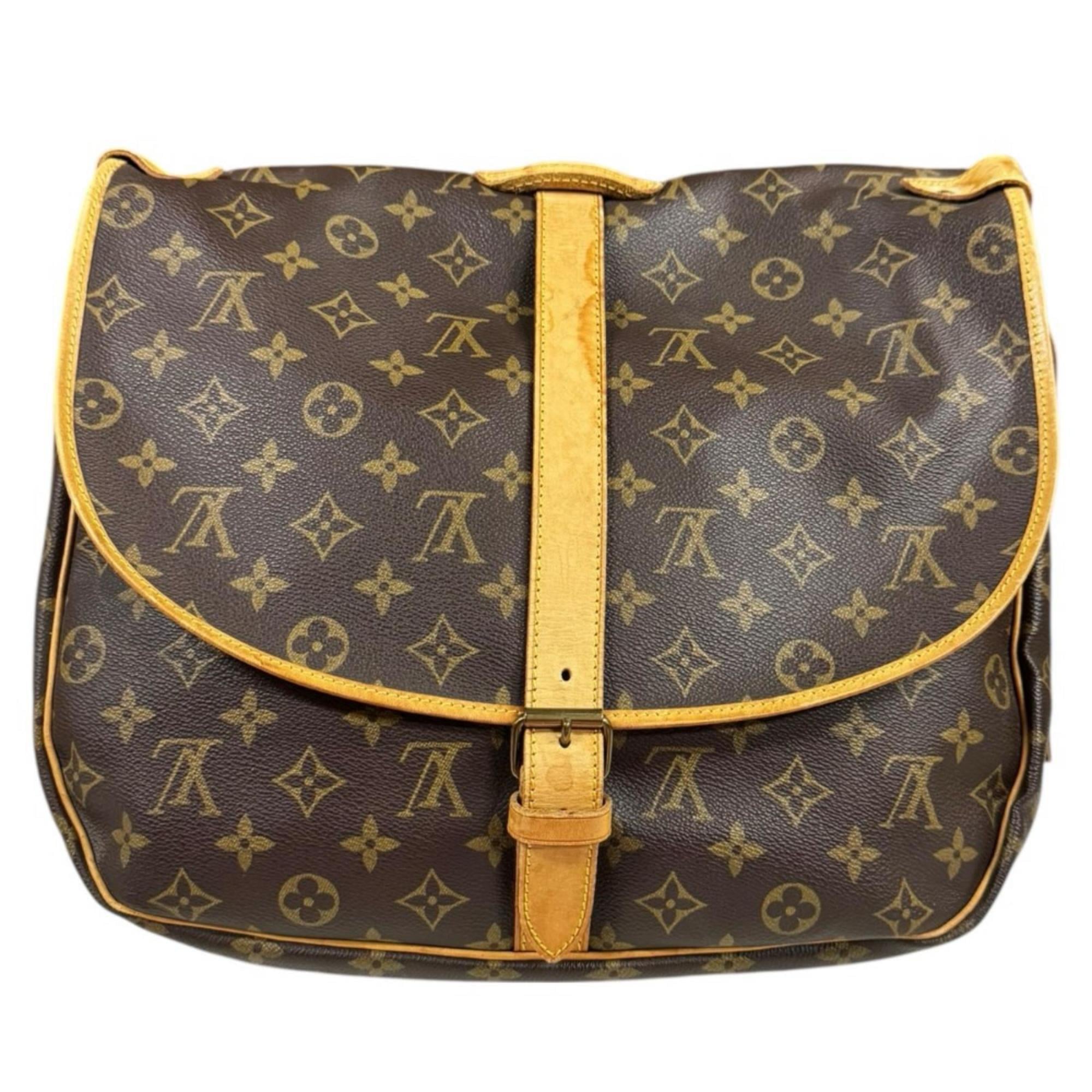 Louis Vuitton Brown Monogram Canvas Shoulder Bag