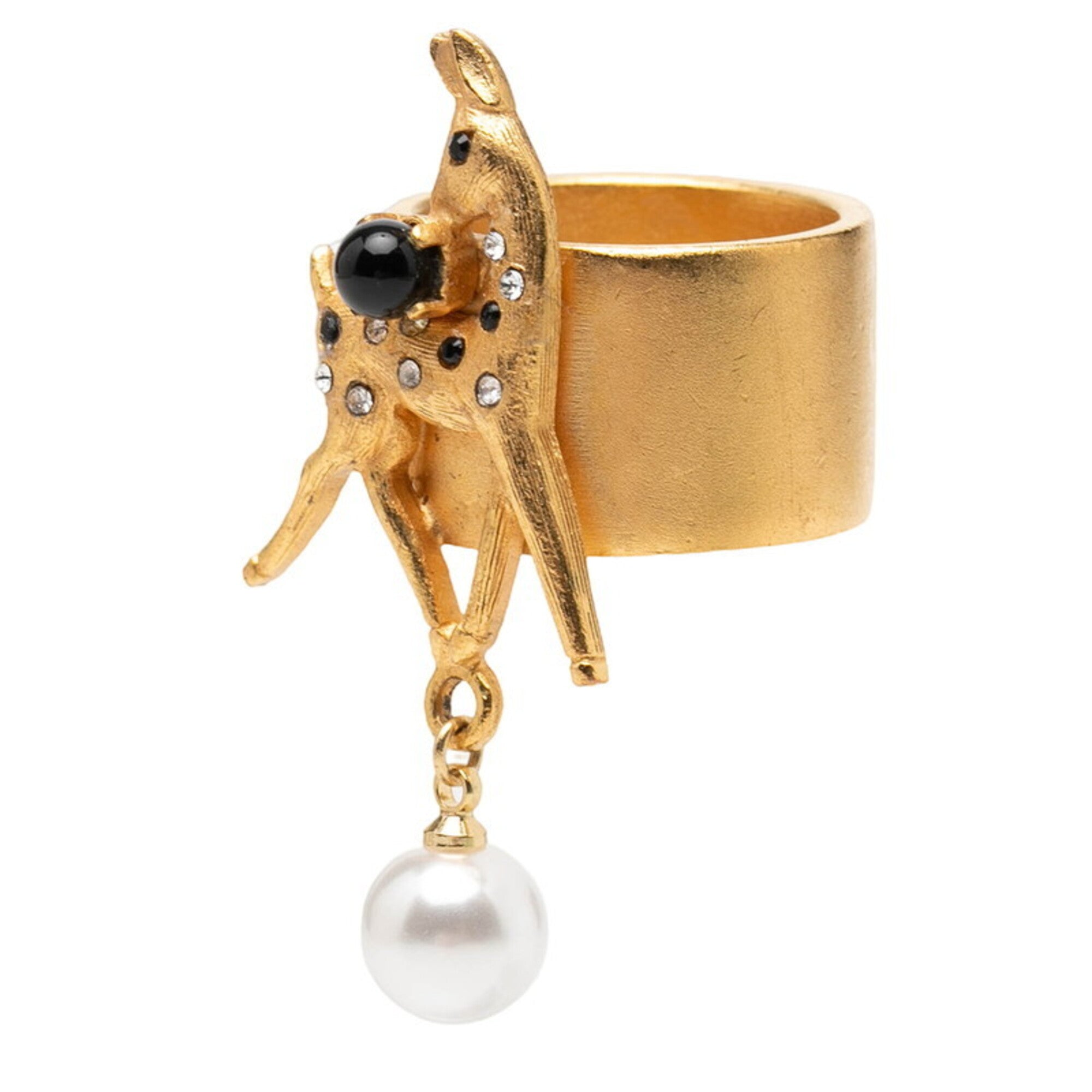 Chanel Gold Gold Plating Band Ring