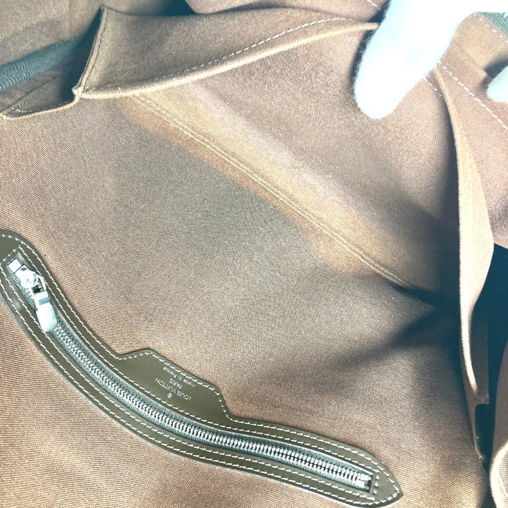 Louis Vuitton Brown Taiga Leather Nylon Messenger Bag Shoulder Bag