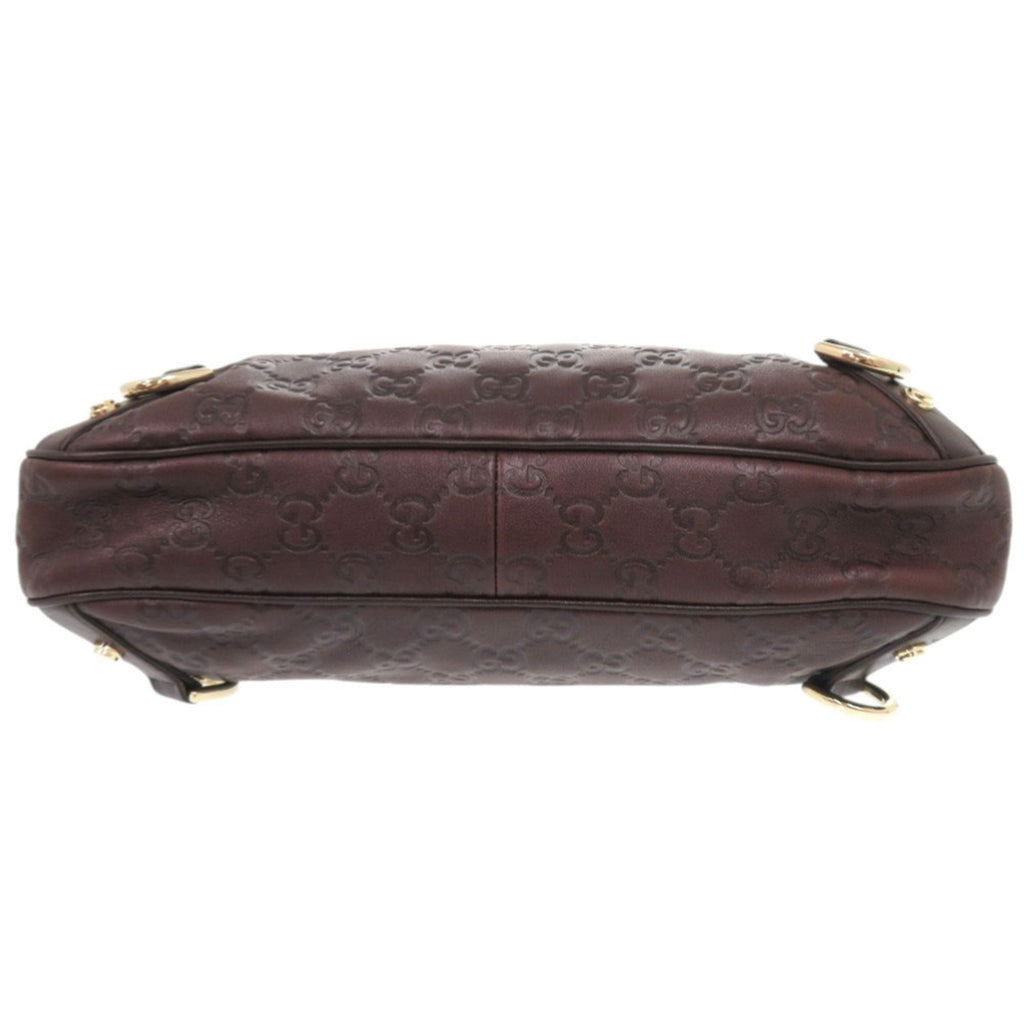 Gucci Brown Leather Shoulder Bag (Pre-Owned)