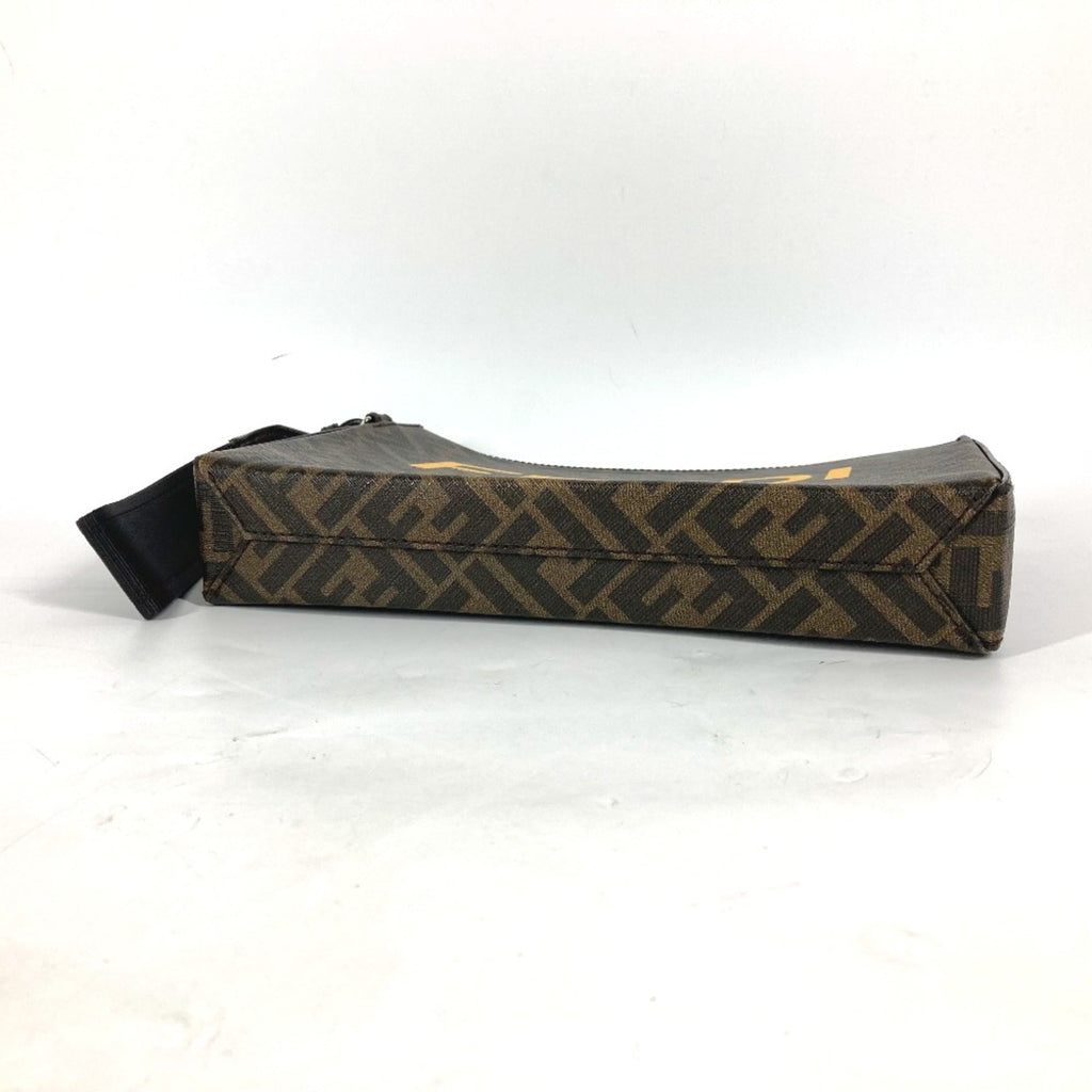 Fendi Brown Leather Clutch Bag