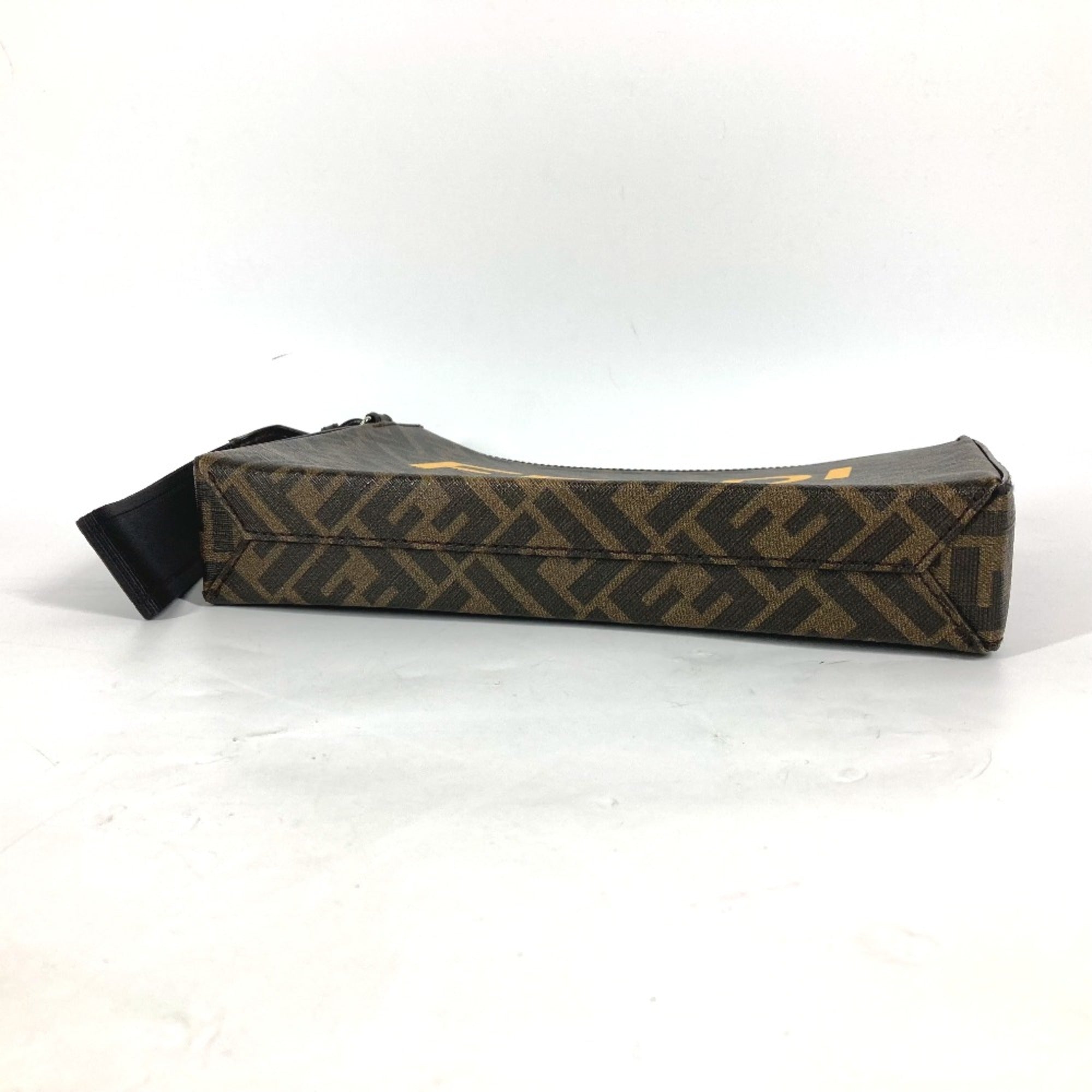 Fendi Brown Leather Clutch Bag