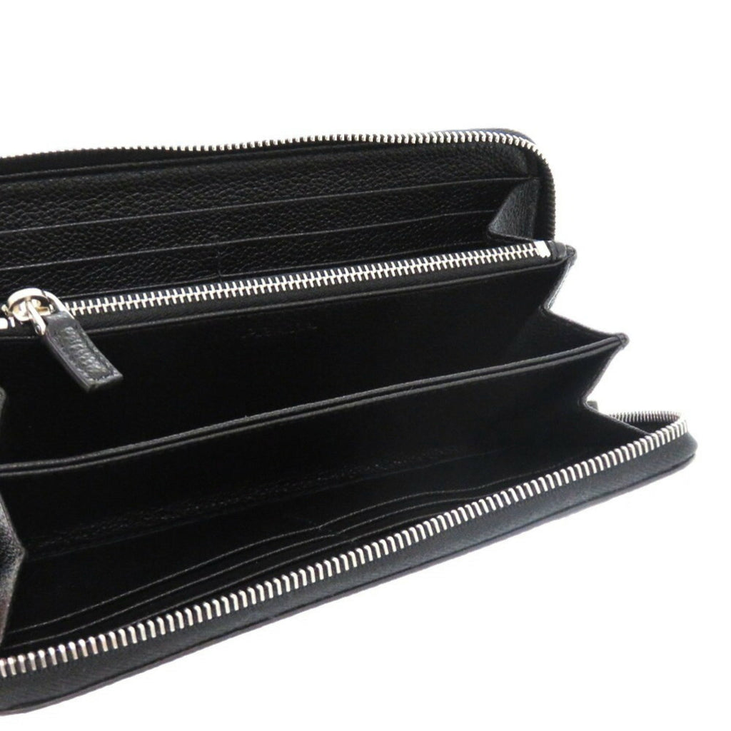 Prada Black Leather Long Wallet (Bi-Fold)