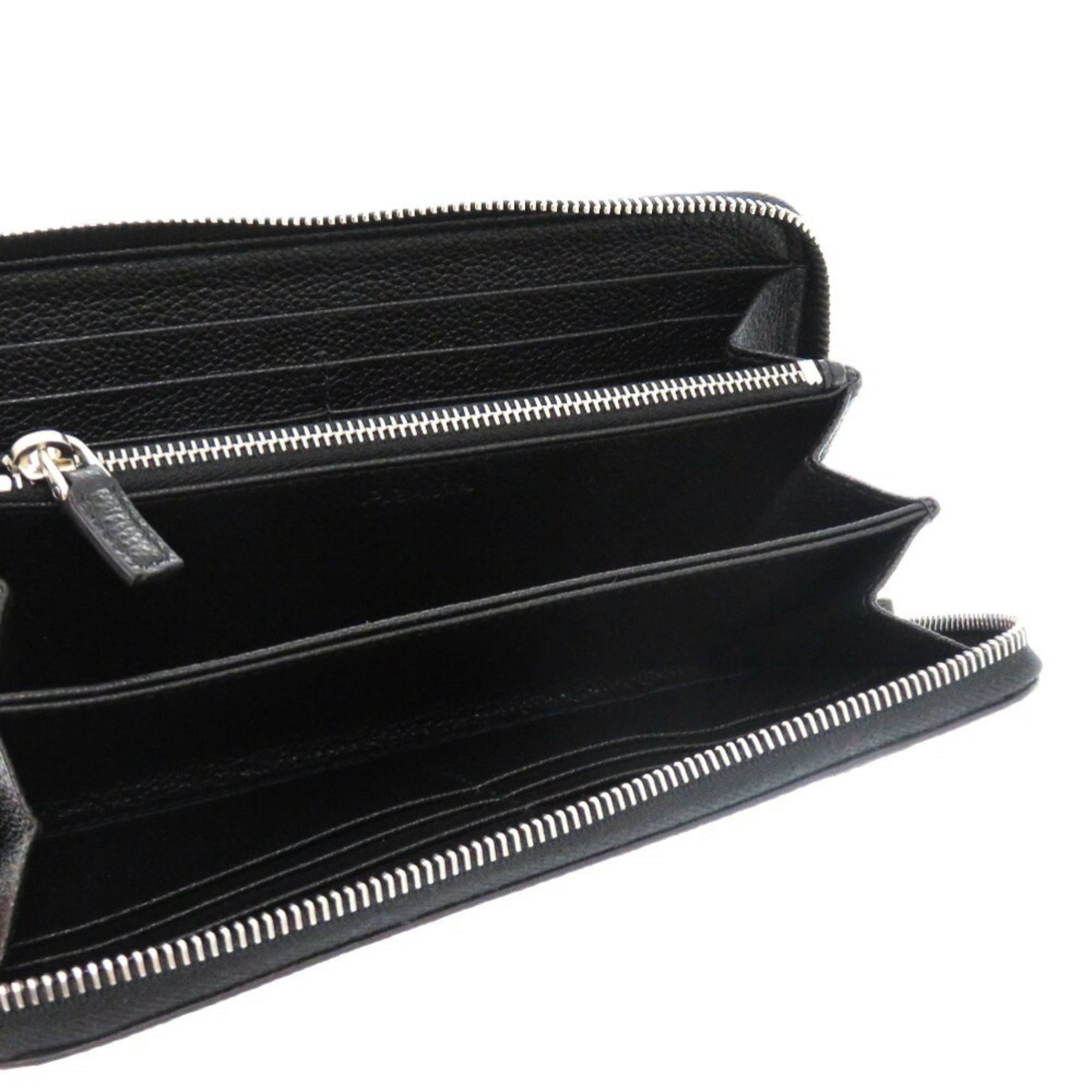 Prada Black Leather Long Wallet (Bi-Fold)