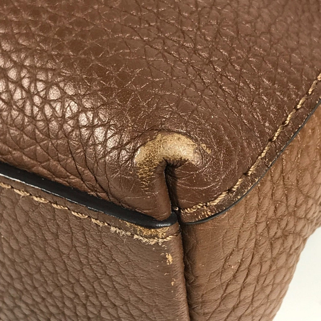 Louis Vuitton Brown Leather Briefcase Handbag Tote Bag
