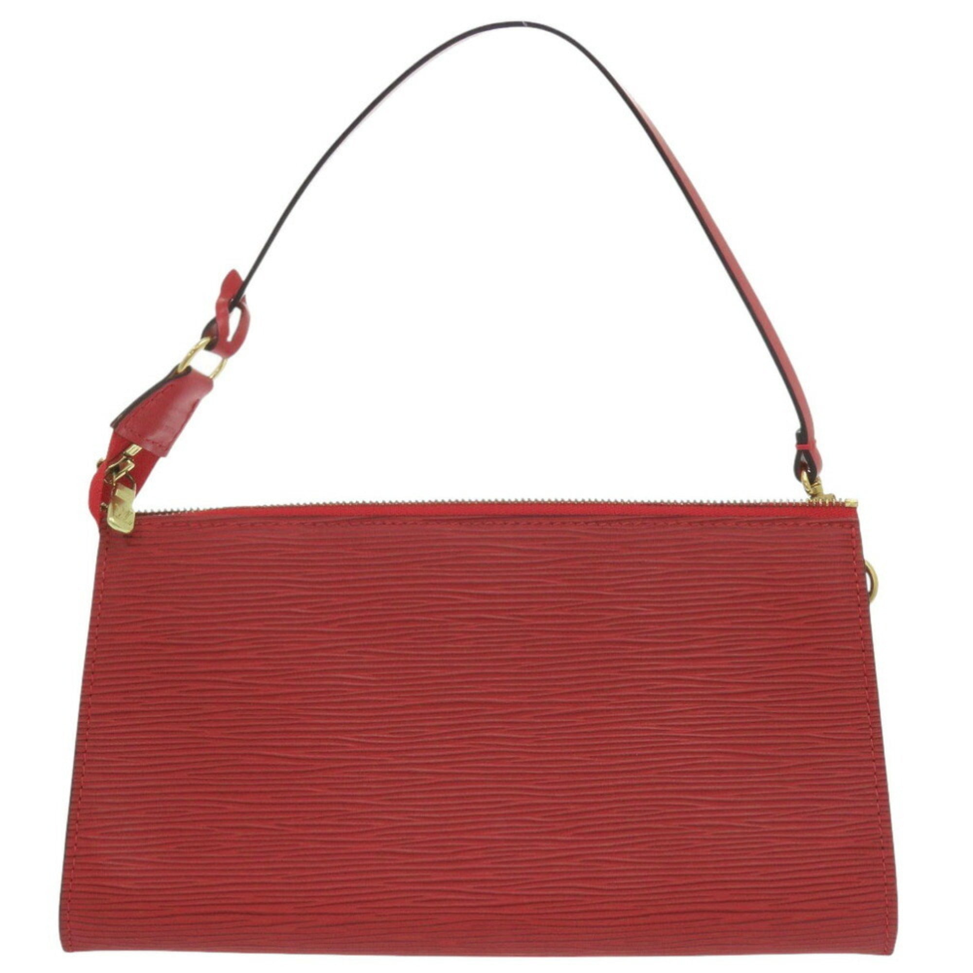 Louis Vuitton Castilian Red Red Color Epi Leather Handbag
