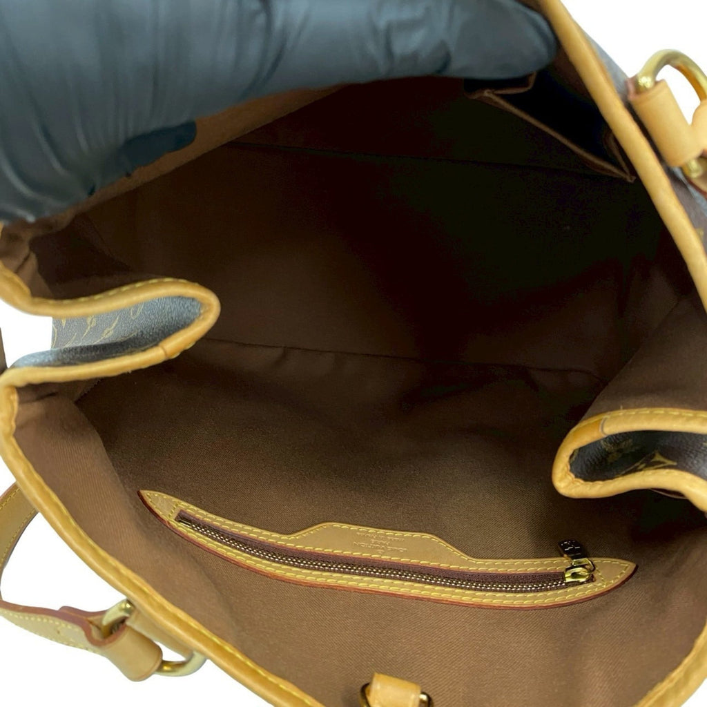 Louis Vuitton Brown Leather Pvc Shoulder Bag Tote Bag