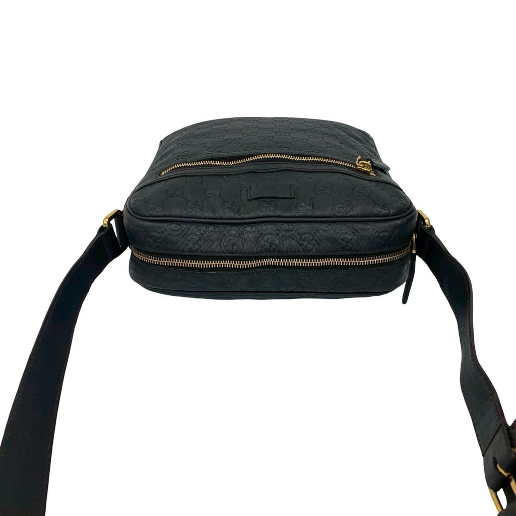 Gucci Brown Leather Pochette Shoulder Bag (Pre-Owned)