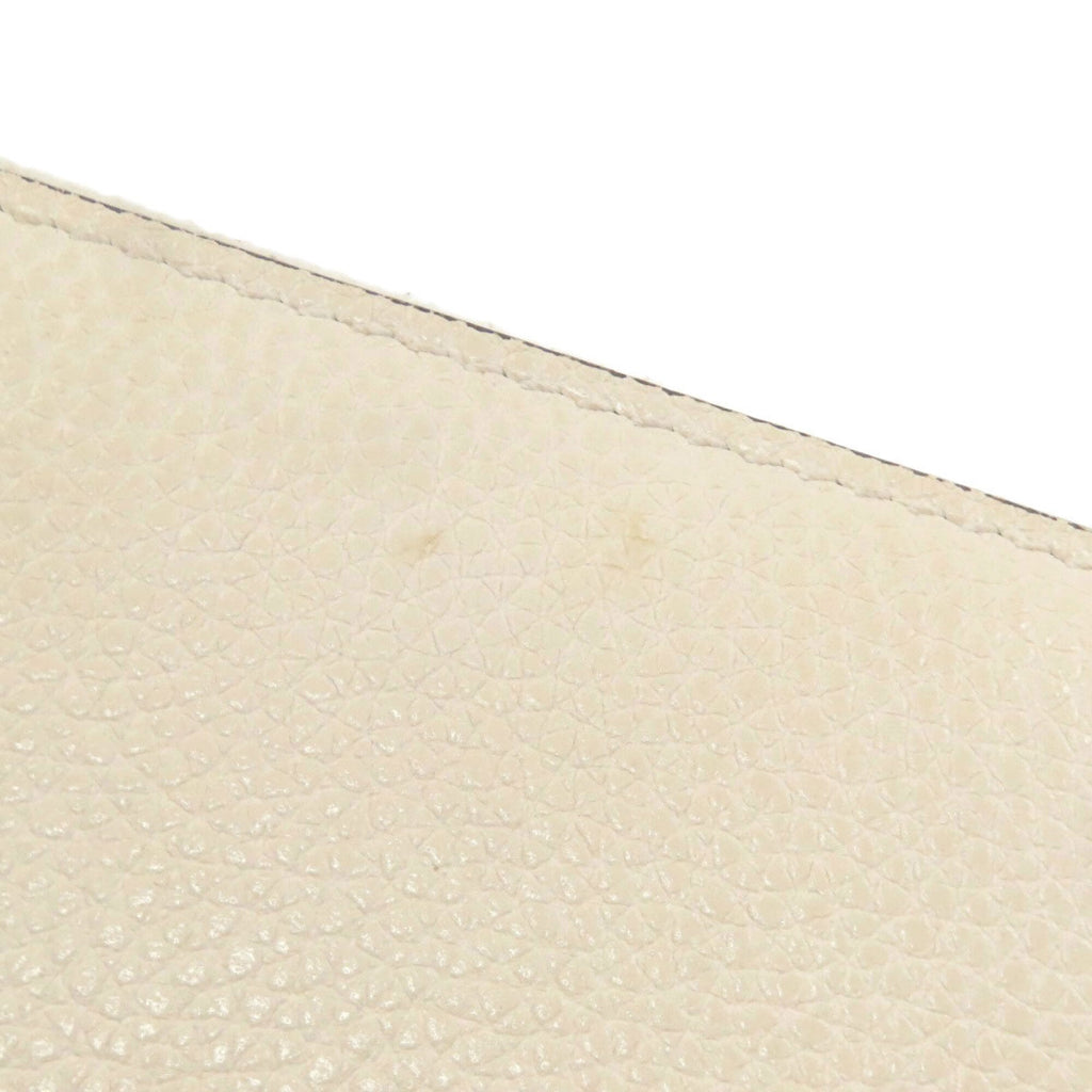 Gucci Ivory Leather Long Wallet (Bi-Fold) (Pre-Owned)