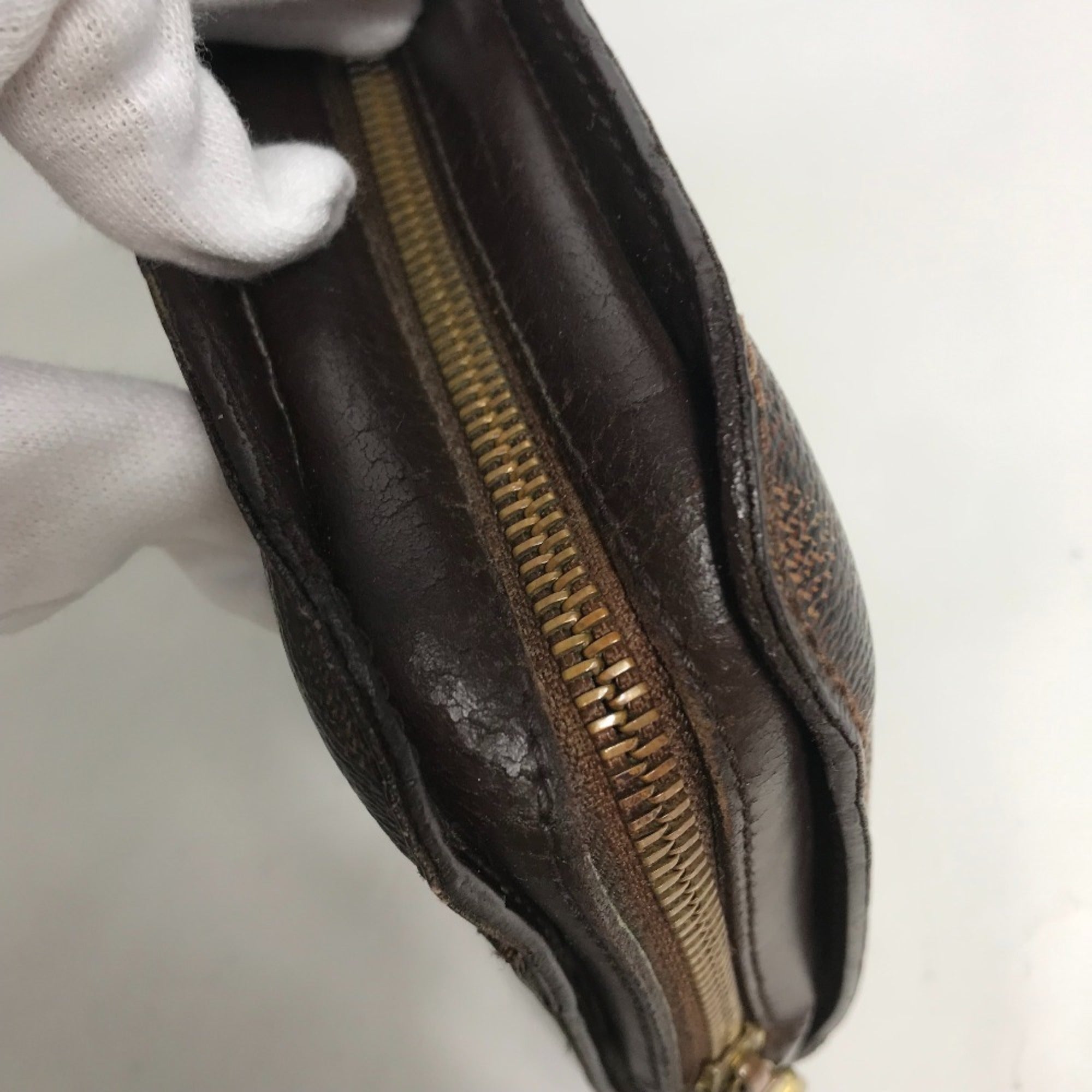 Louis Vuitton Brown Damier Canvas Ebene Damier Canvas Clutch Bag Pouch