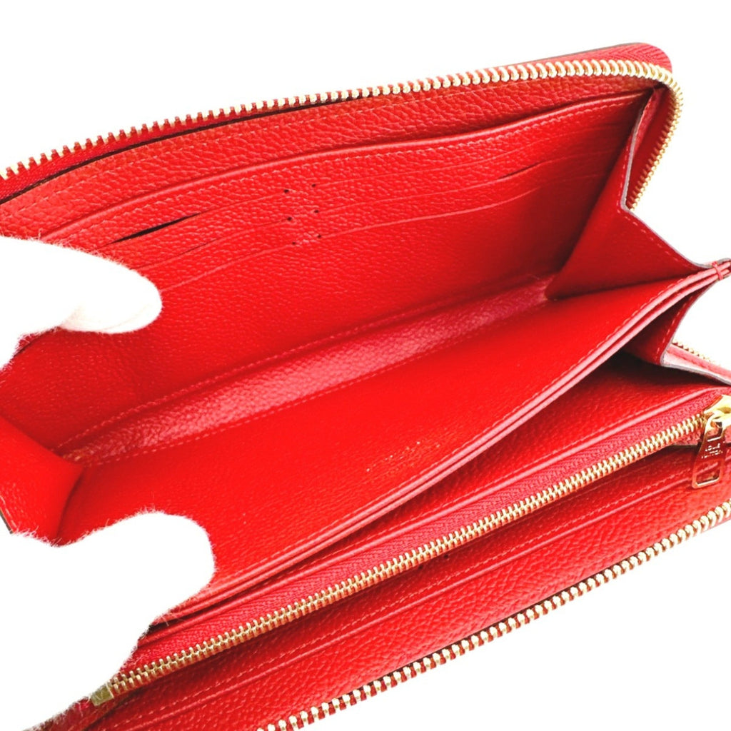Louis Vuitton Red Color Monogram Empreinte Long Wallet