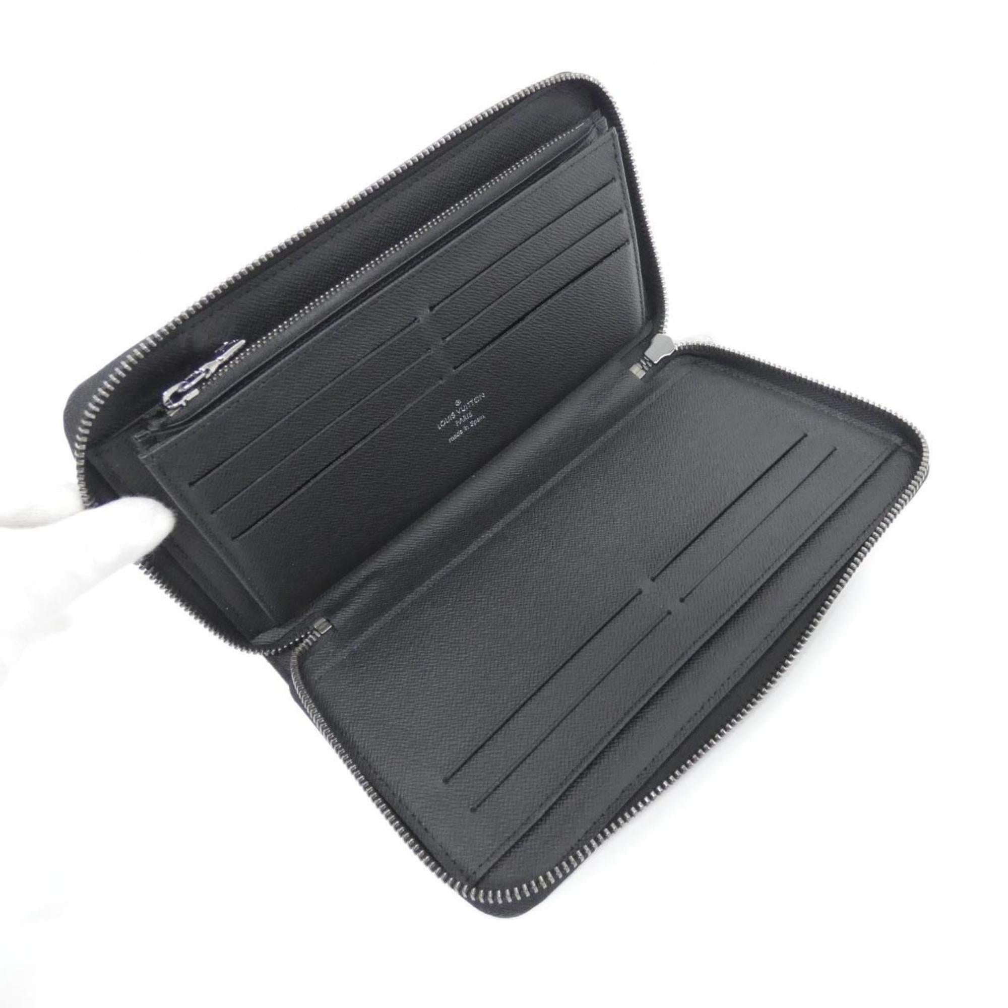 Louis Vuitton Black Coated Canvas Long Wallet