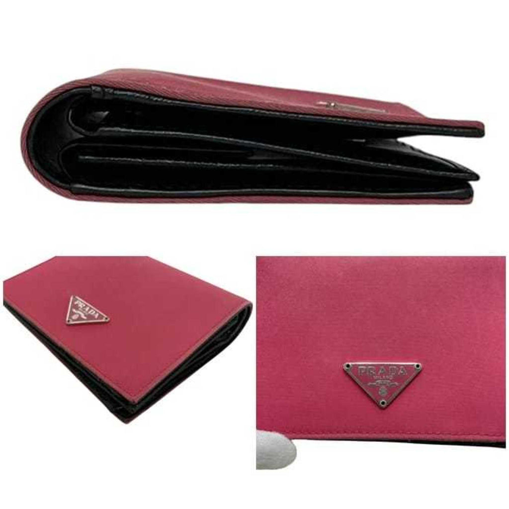 Prada Pink Nylon Saffiano Wallet (Bi-Fold)