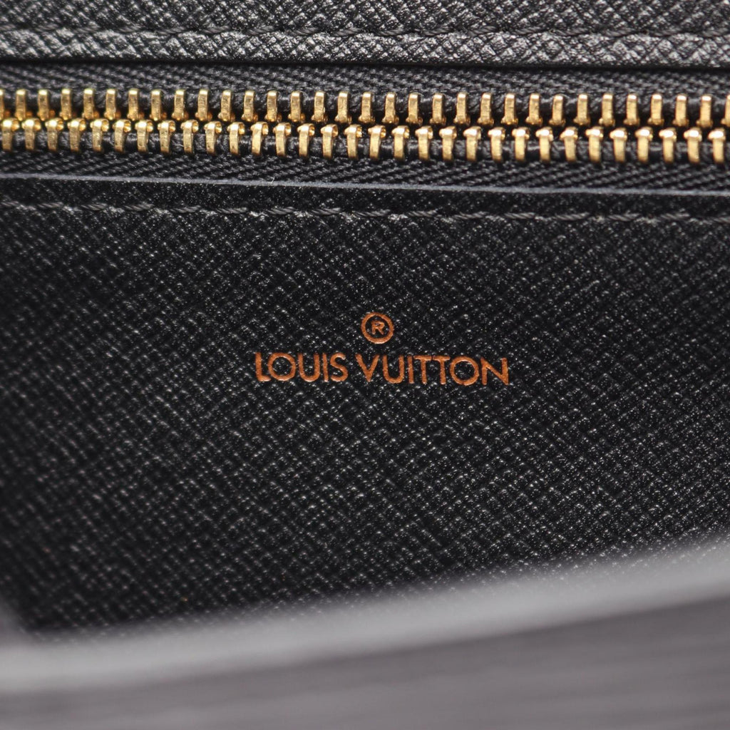 Louis Vuitton Black Noir Epi Leather Clutch Bag