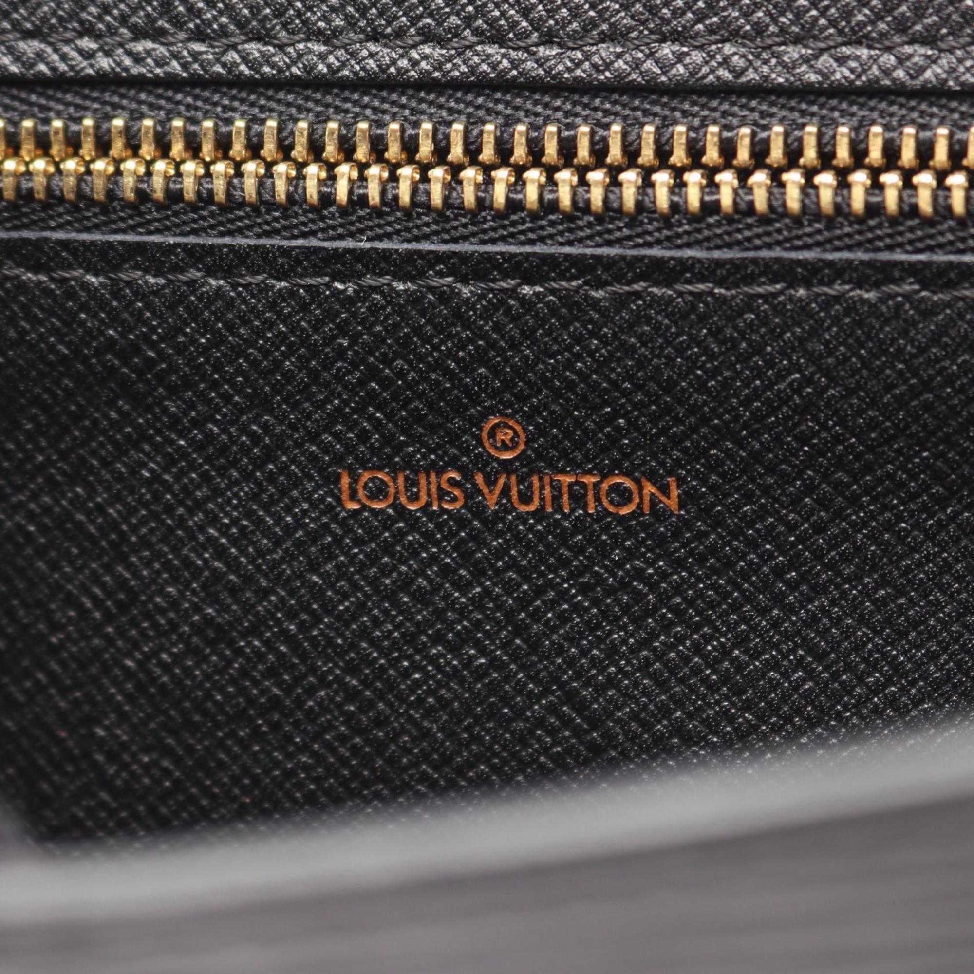 Louis Vuitton Black Noir Epi Leather Clutch Bag
