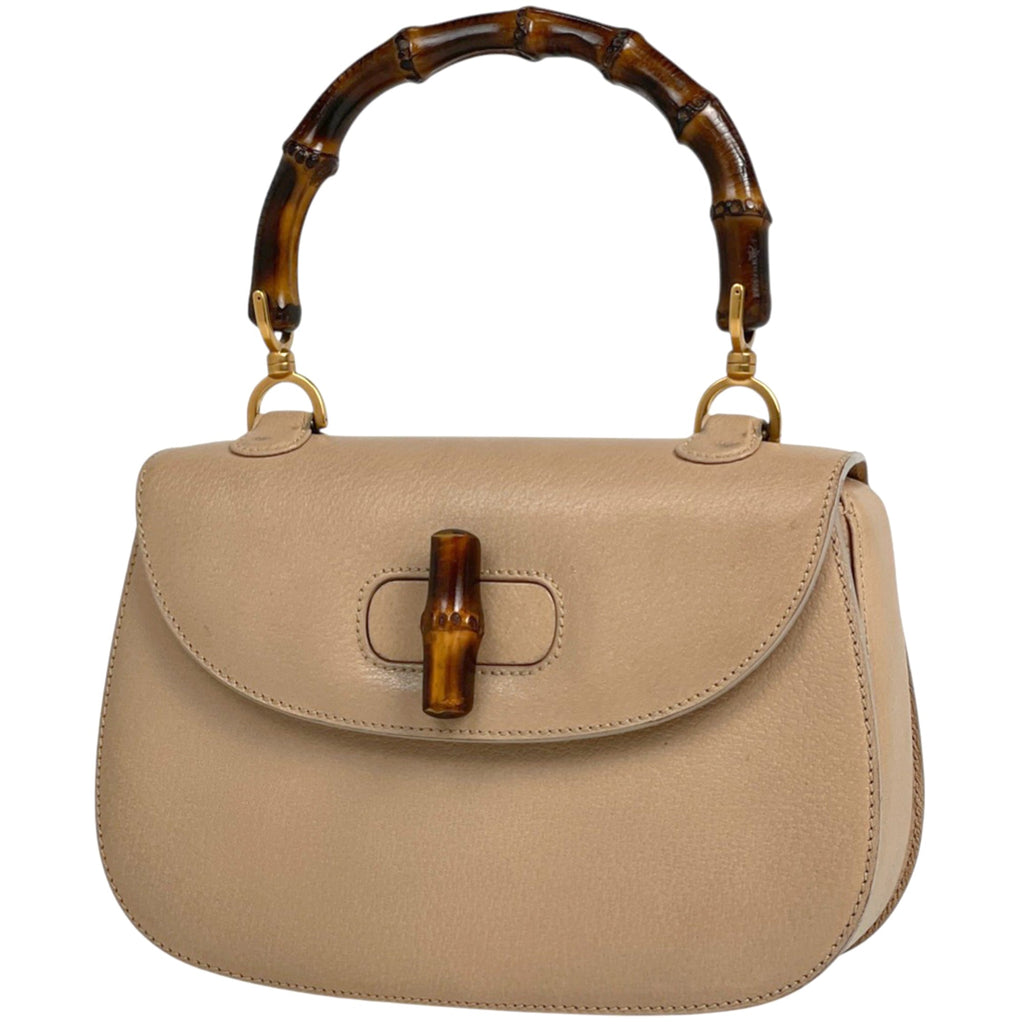 Gucci Beige Leather Handbag (Pre-Owned)