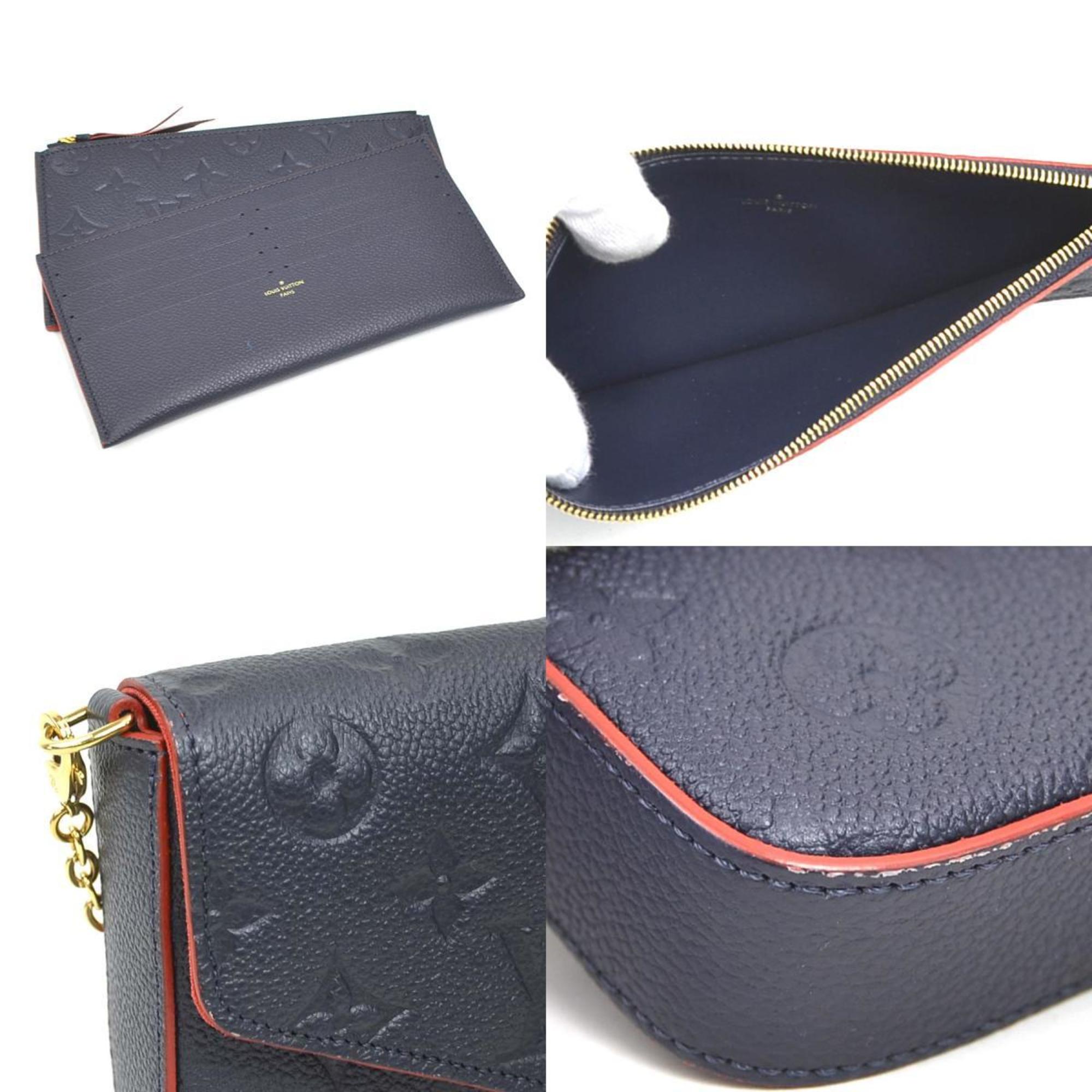 Louis Vuitton Navy Monogram Empreinte Pochette Shoulder Bag