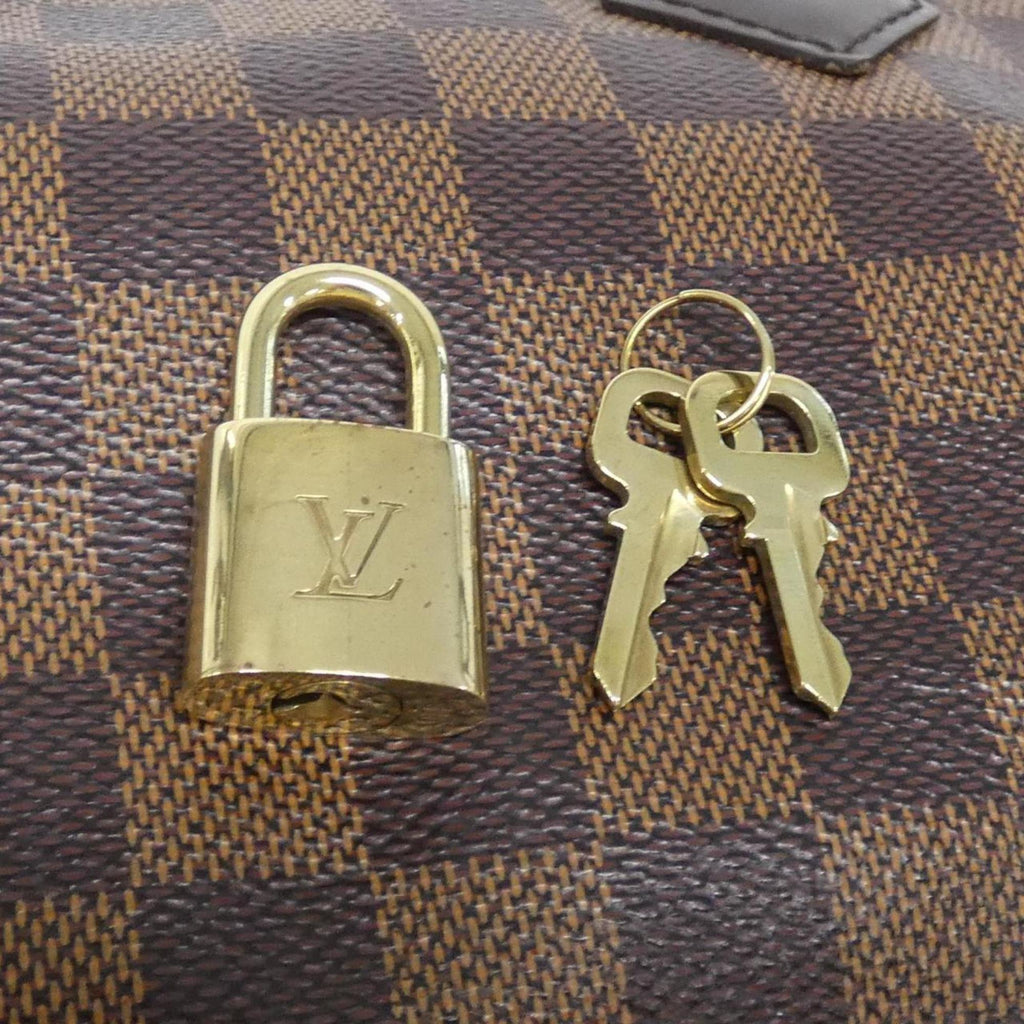Louis Vuitton Damier Ebene Coated Canvas Boston Bag