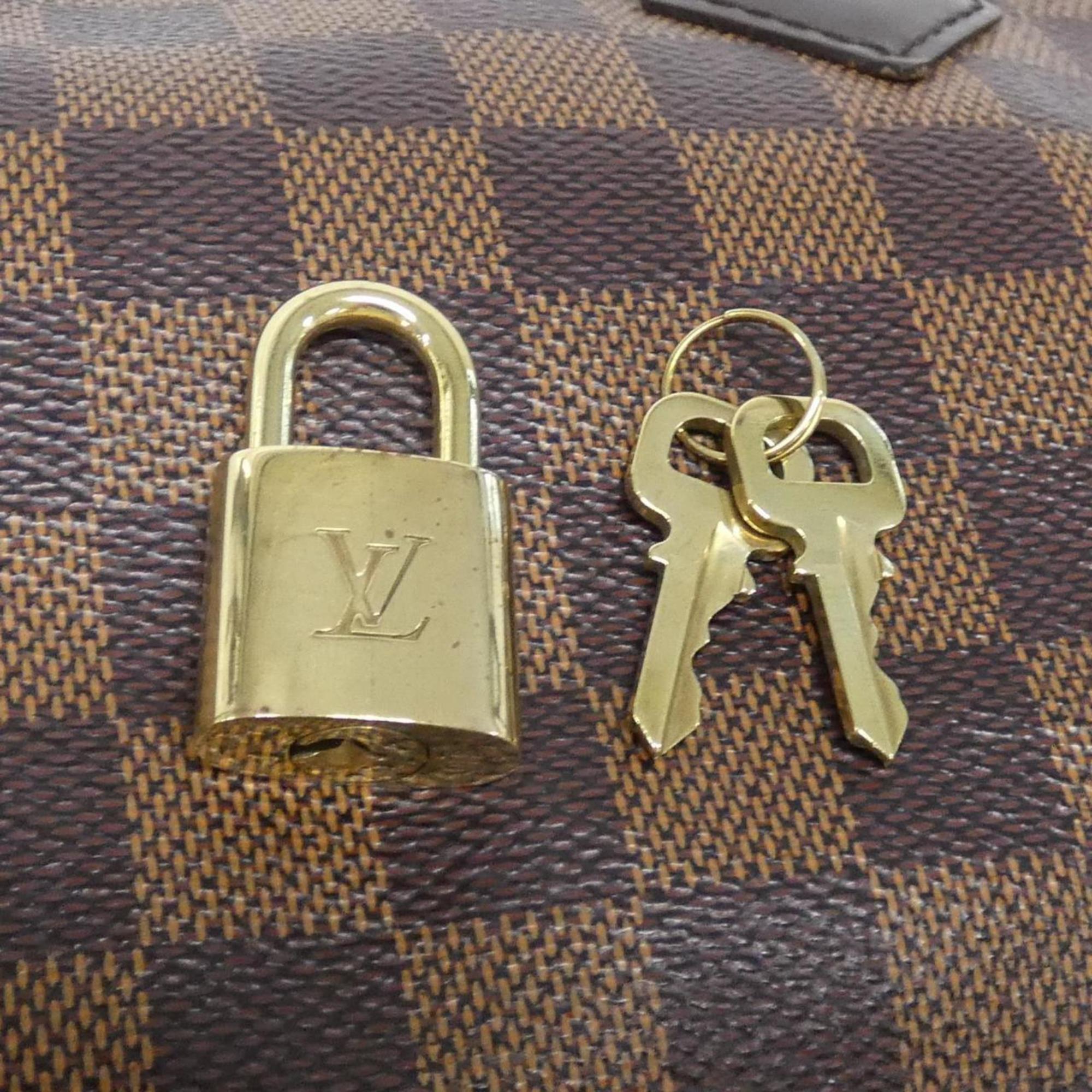 Louis Vuitton Damier Ebene Coated Canvas Boston Bag