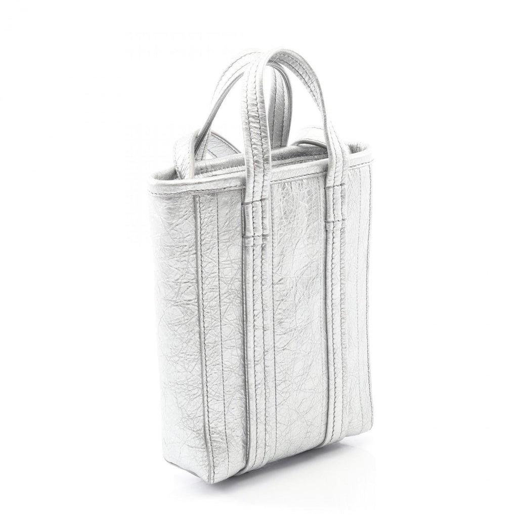 Balenciaga Silver Leather Shoulder