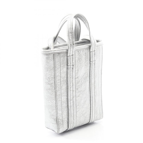 Balenciaga Silver Leather Shoulder