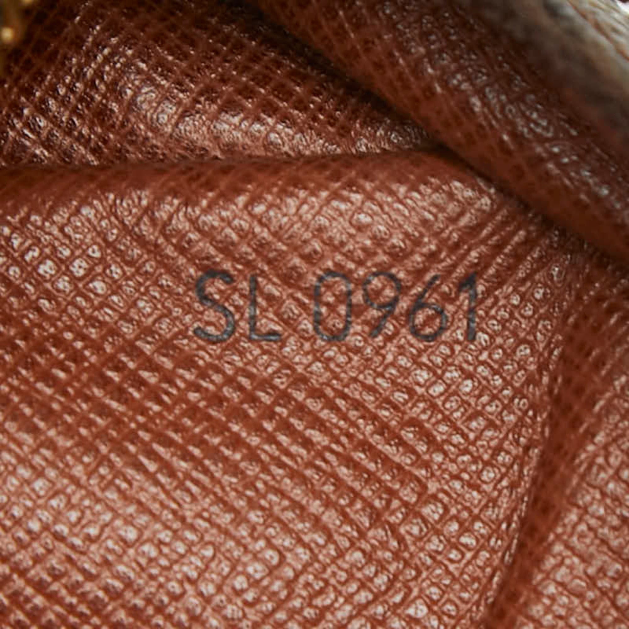 Louis Vuitton Brown Pvc Leather Clutch Bag
