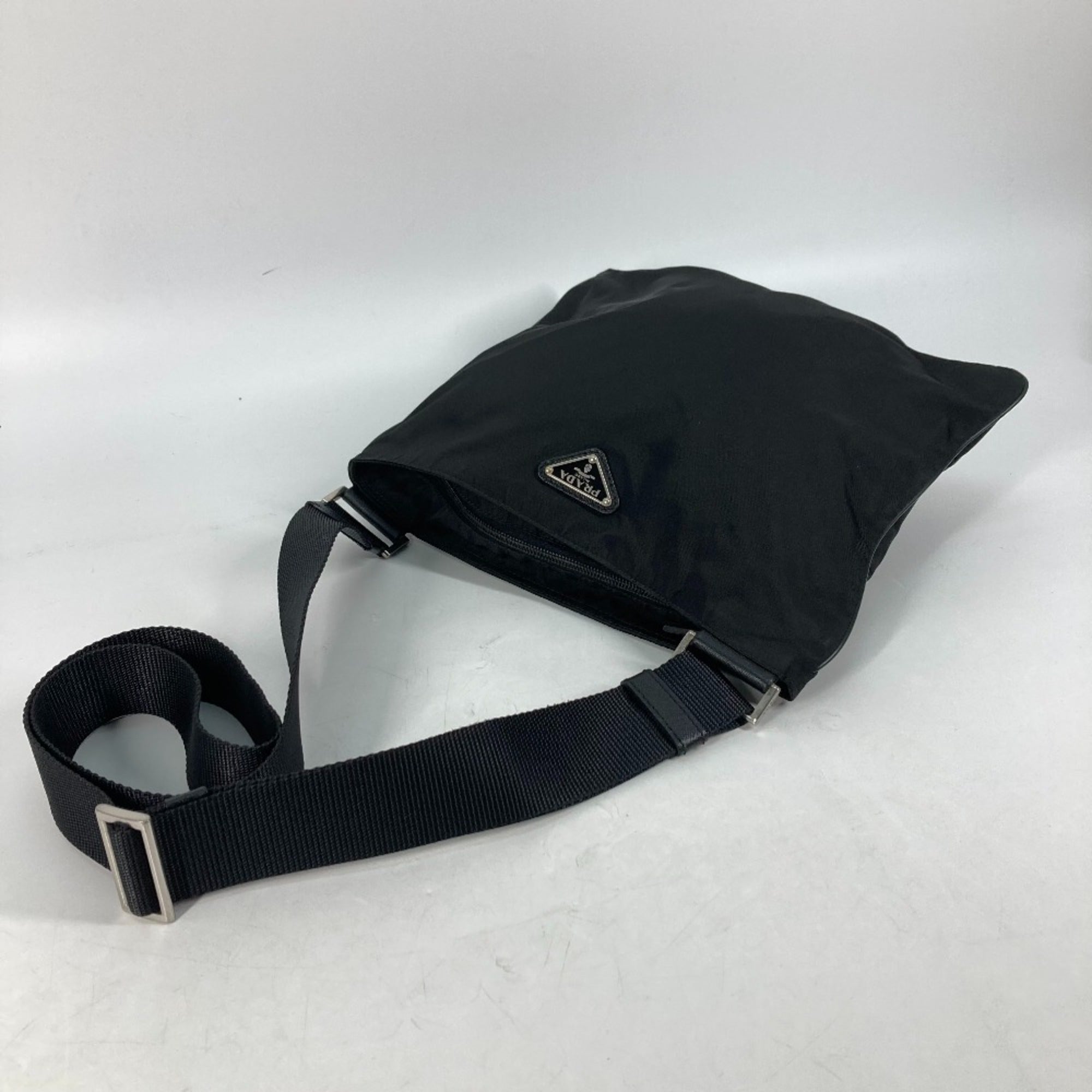 Prada Black Cloth Shoulder Bag