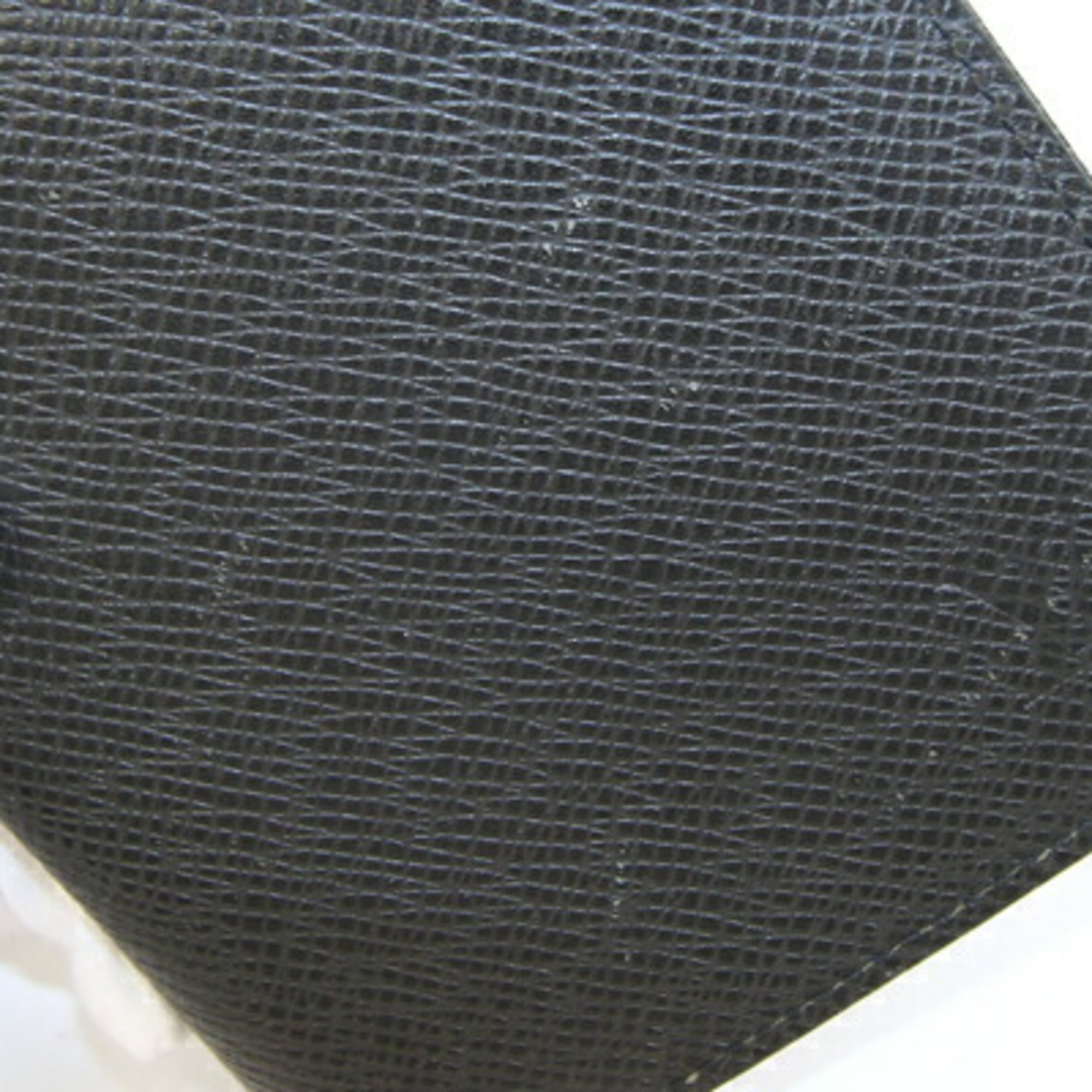 Louis Vuitton Black Noir Taiga Leather Long Bill Wallet