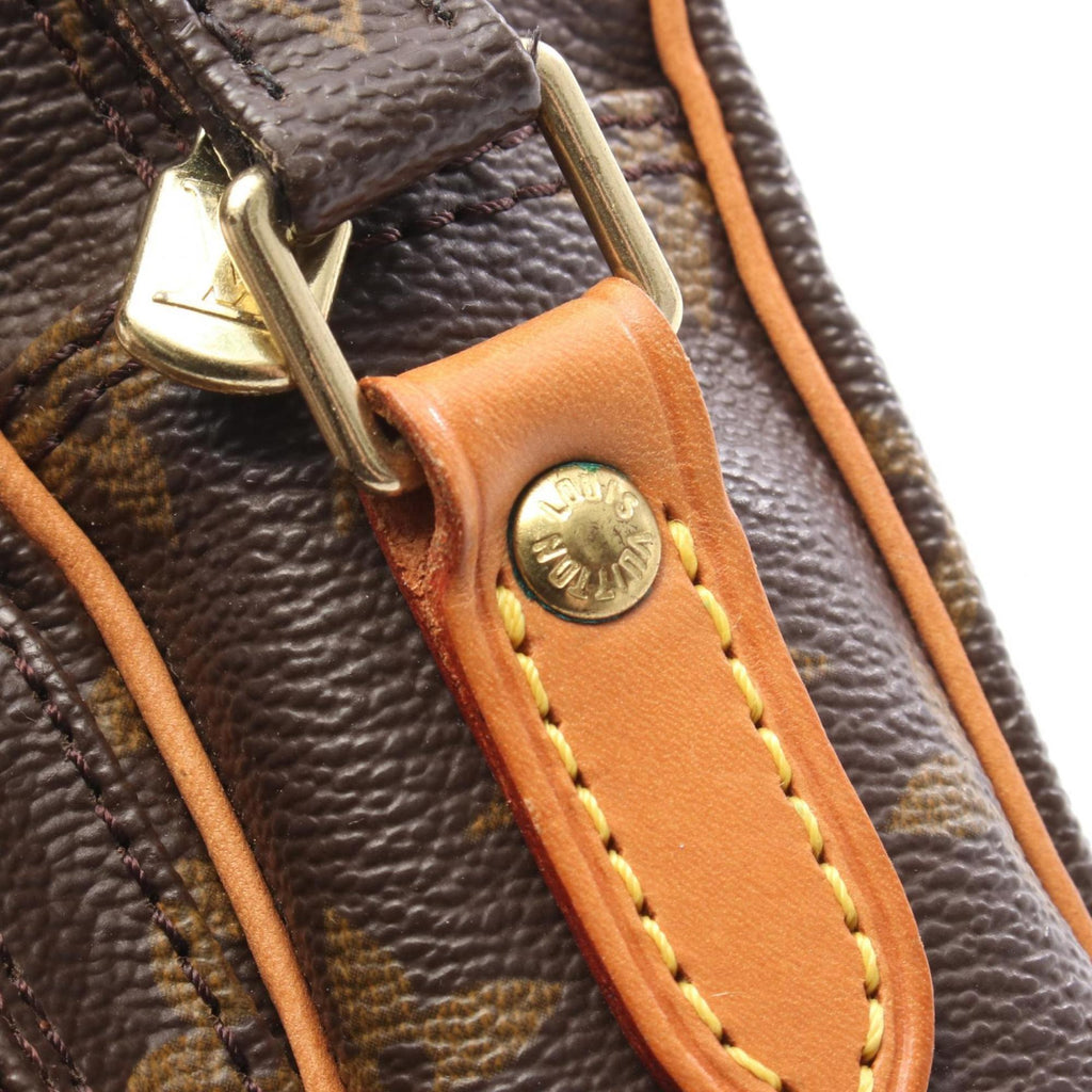 Louis Vuitton Brown Monogram Coated Canvas Leather Shoulder Bag