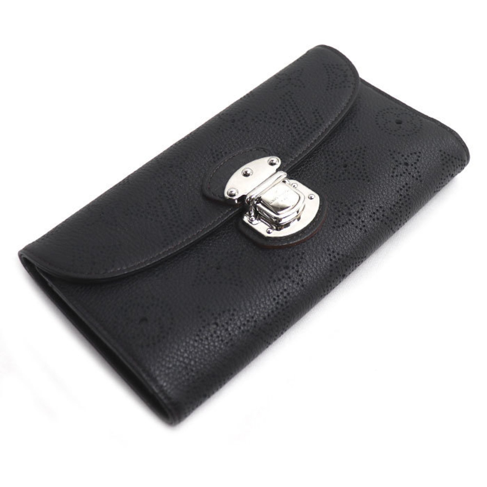 Louis Vuitton Silver Mahina Leather Long Wallet