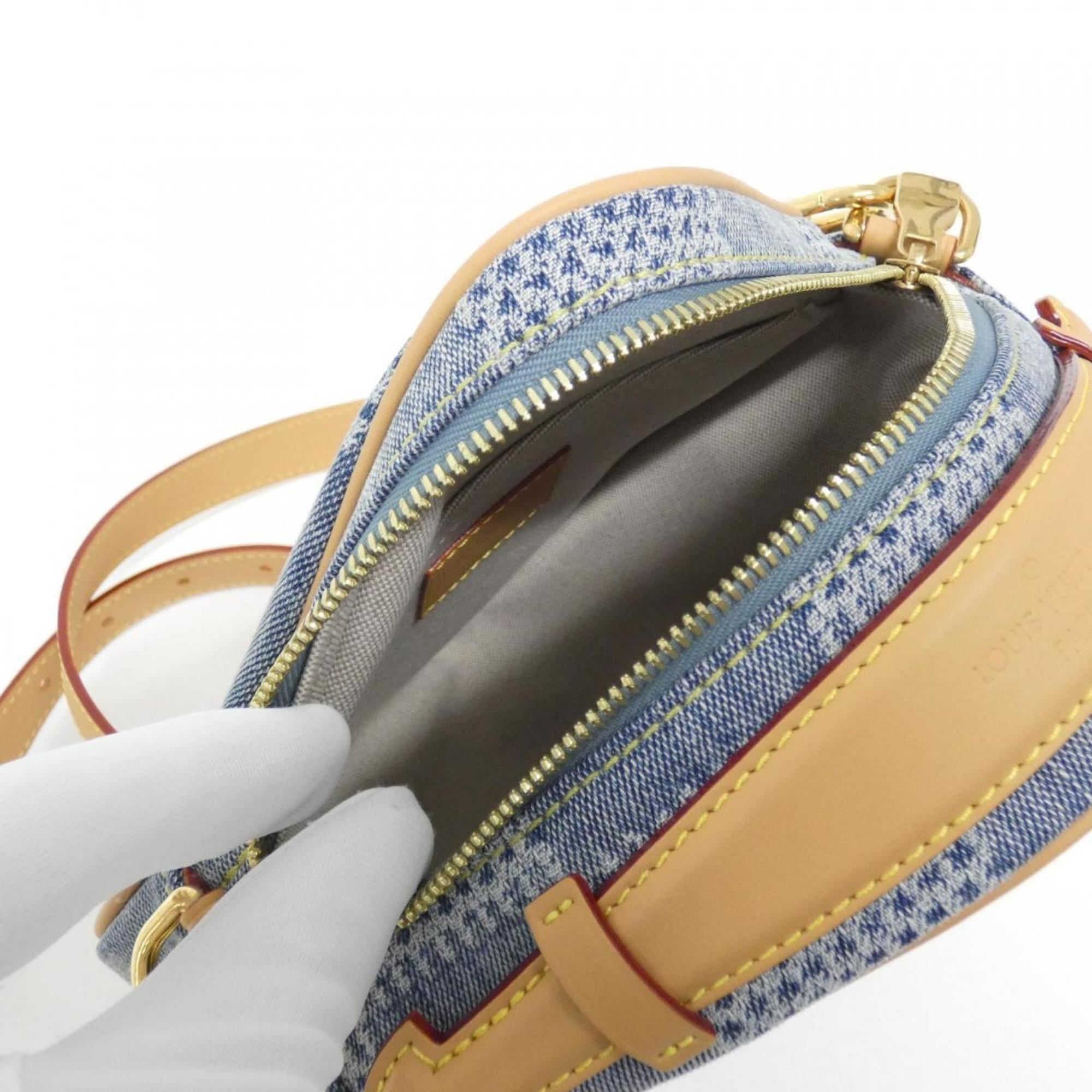 Louis Vuitton Blue Cotton Canvas Shoulder Bag