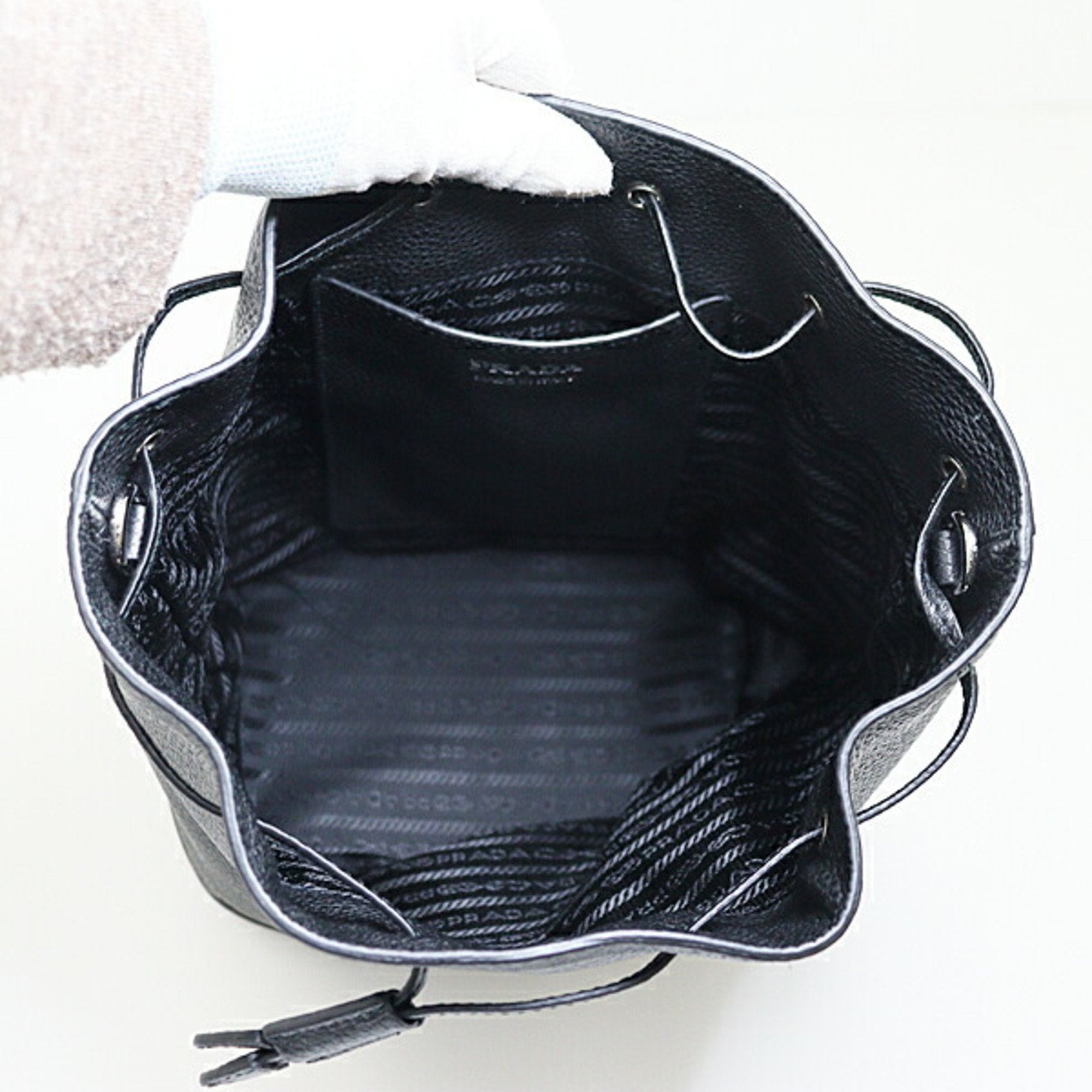 Prada Black Nero Leather Shoulder Bag