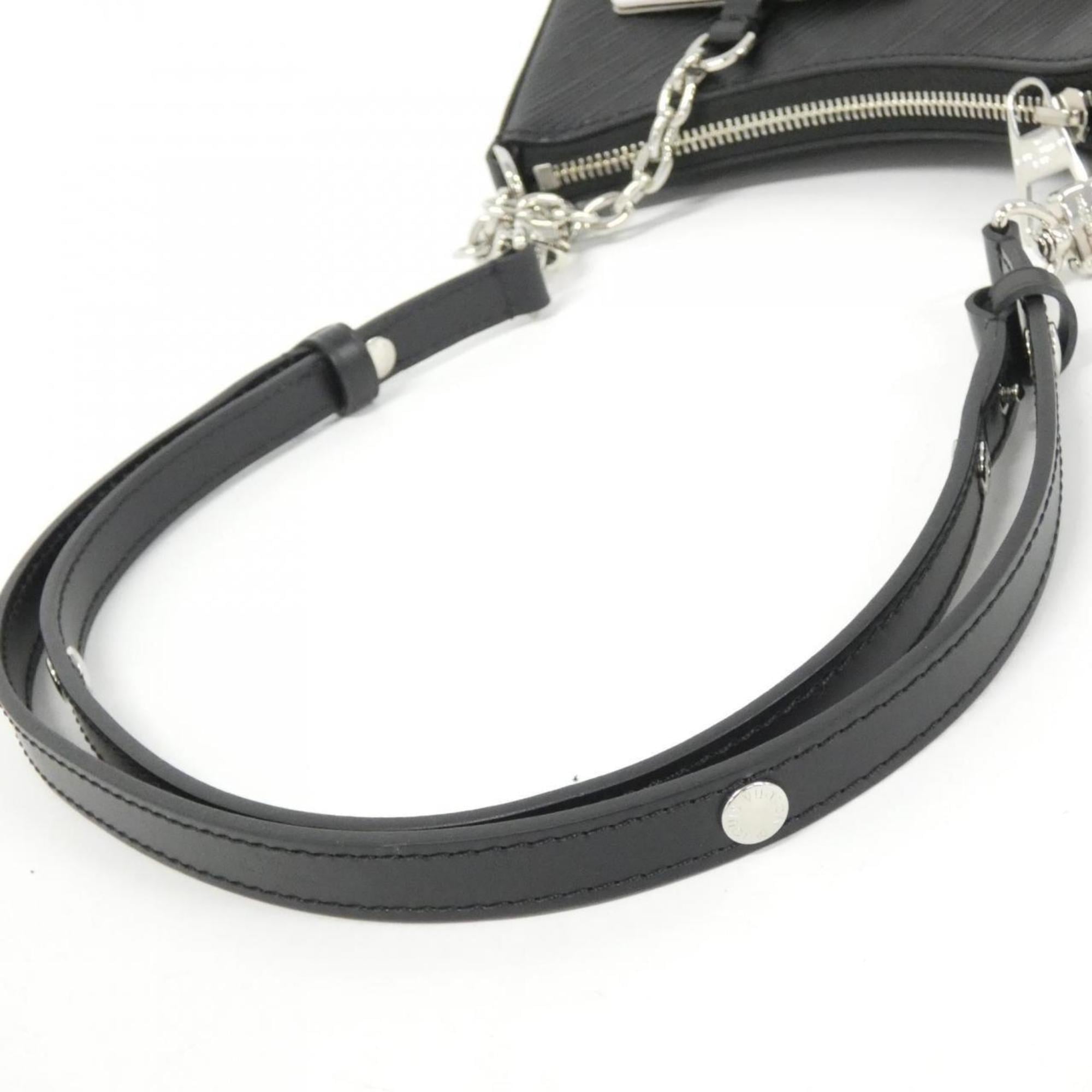 Louis Vuitton Black Leather Shoulder Bag
