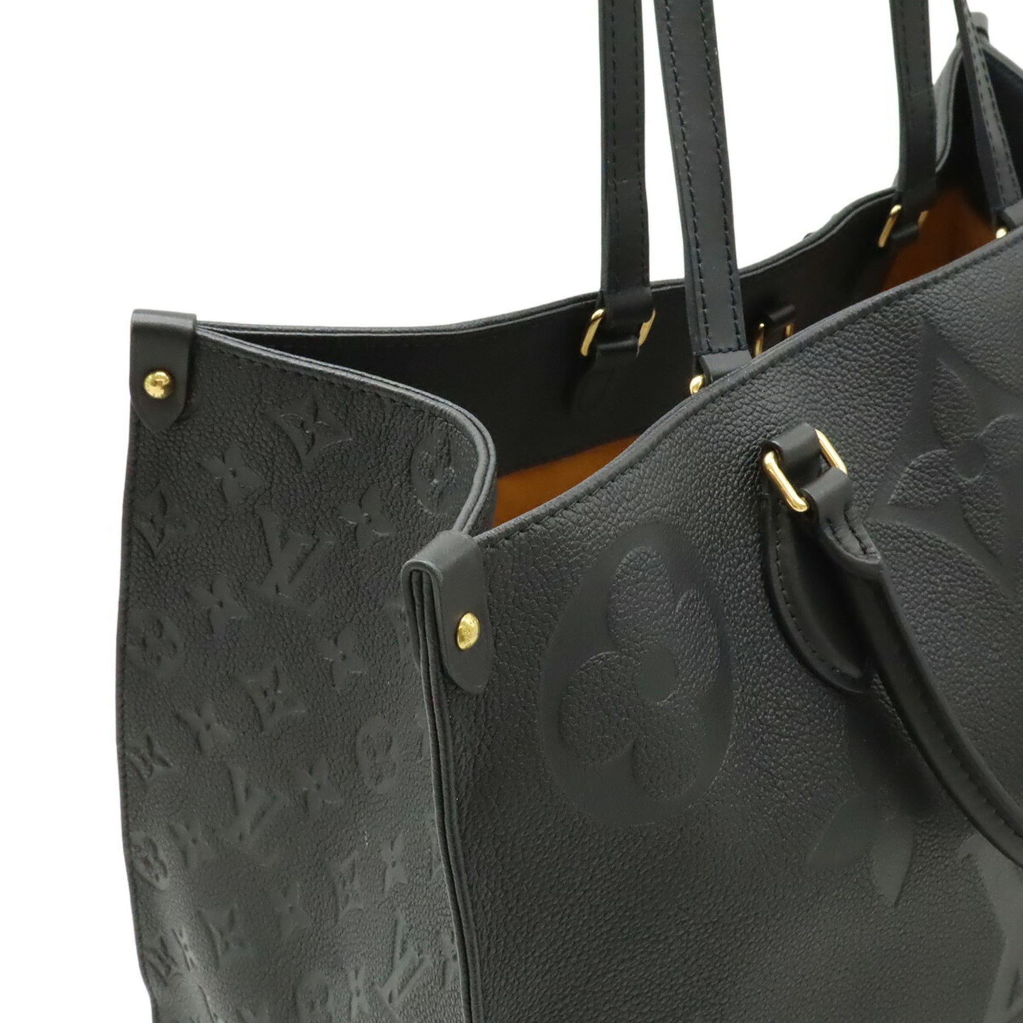 Louis Vuitton Black Noir Monogram Empreinte Shoulder Bag Tote Bag