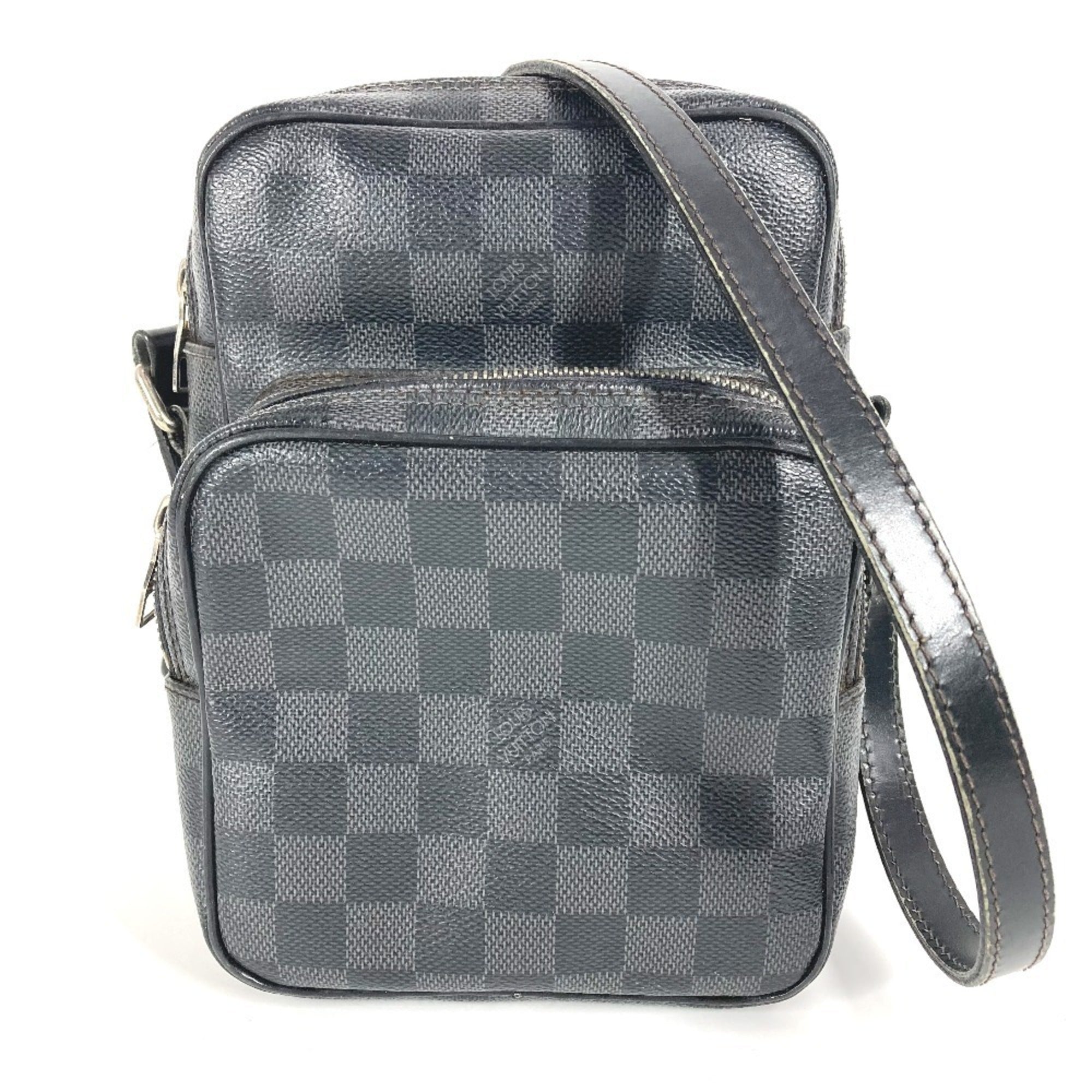Louis Vuitton Black Damier Graphite Damier Graphite Pochette Shoulder Bag