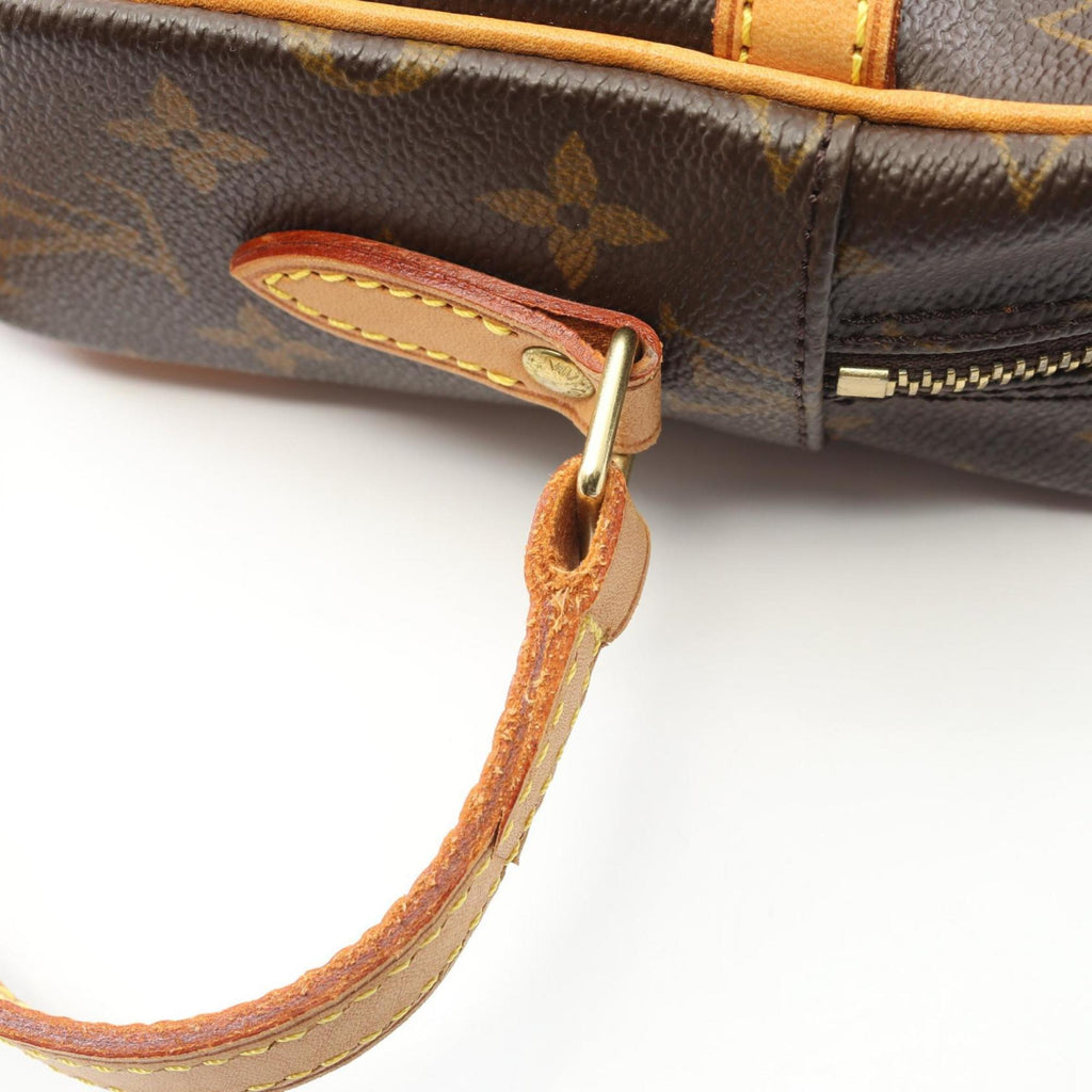 Louis Vuitton Brown Monogram Coated Canvas Leather Shoulder Bag