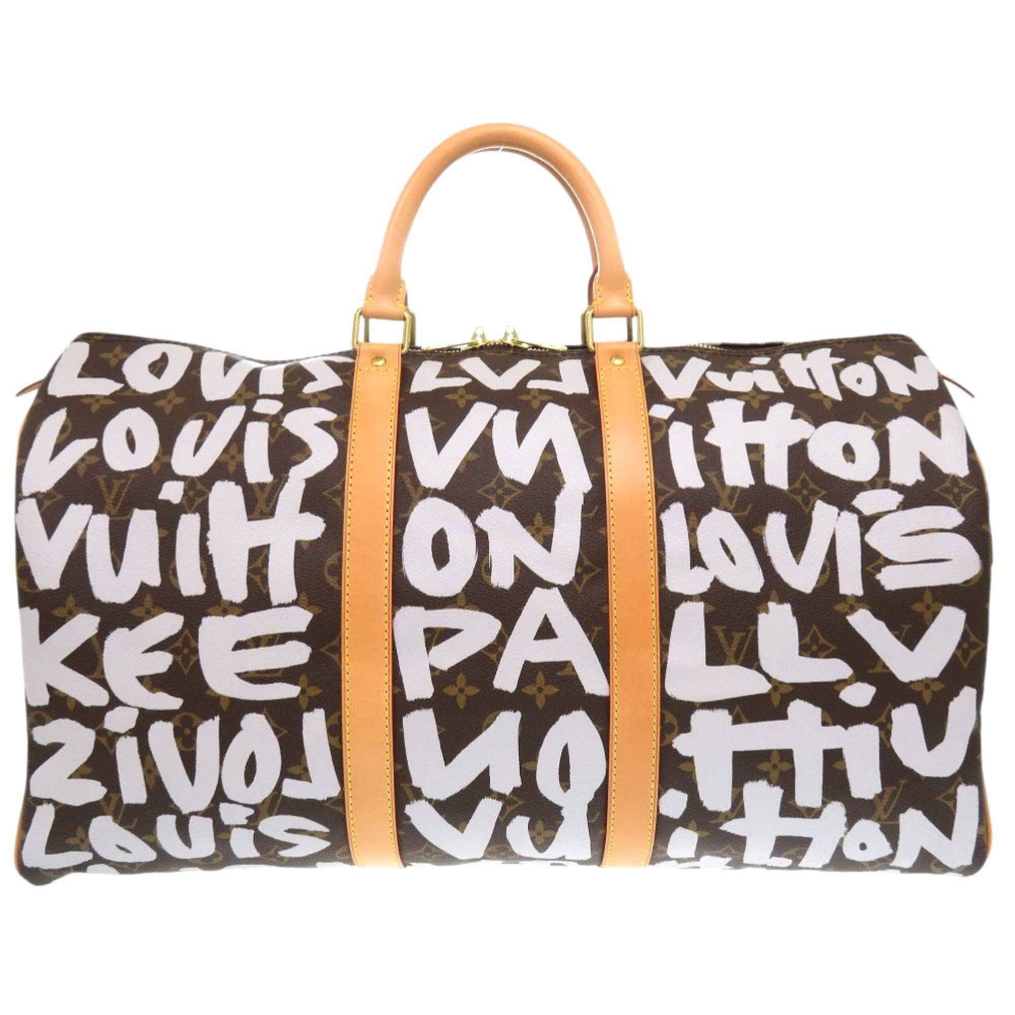 Louis Vuitton Monogram Graffiti Brown Monogram White Monogram Graffiti Monogram Boston Bag