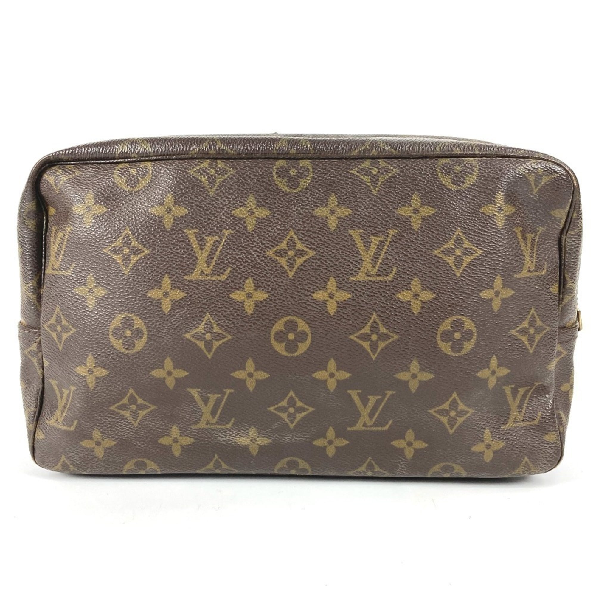 Louis Vuitton Brown Monogram Clutch Bag Pouch