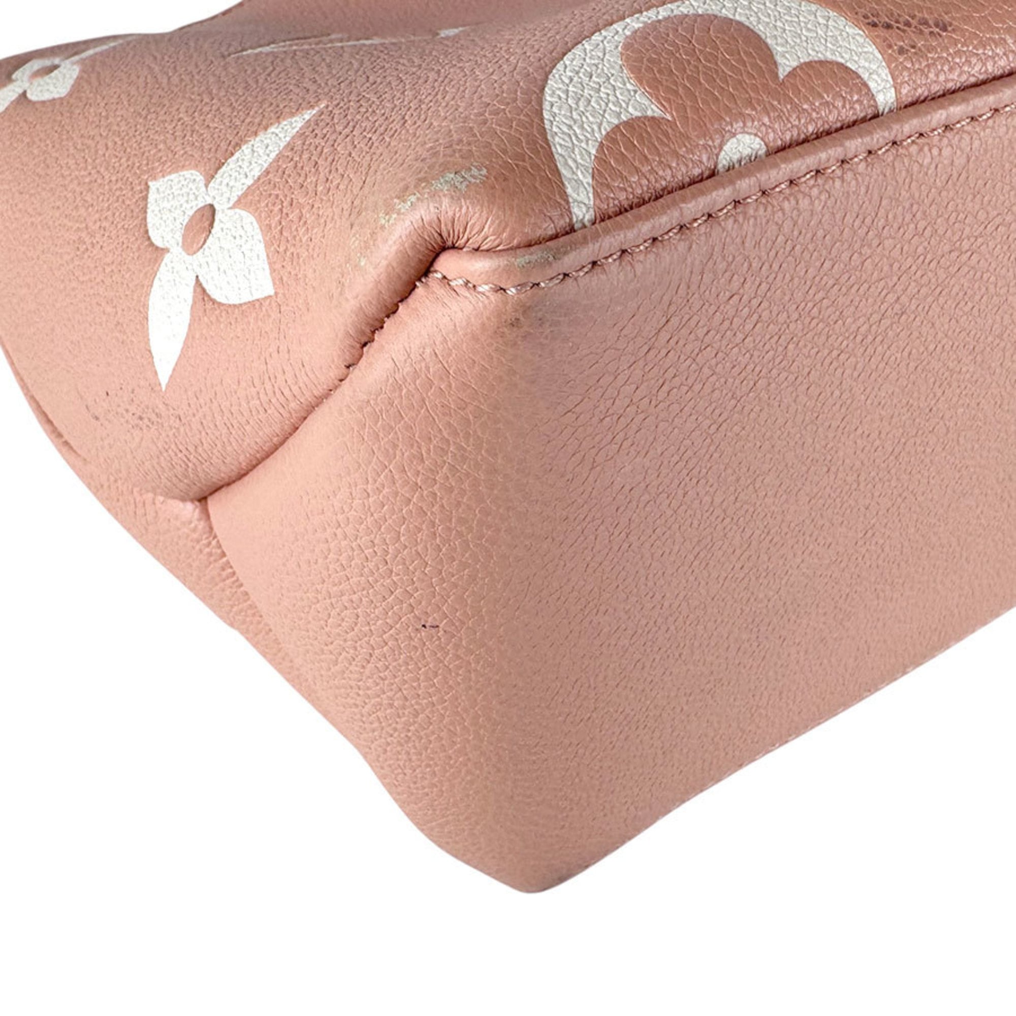 Louis Vuitton Cream Pink Monogram Empreinte Handbag Shoulder Bag
