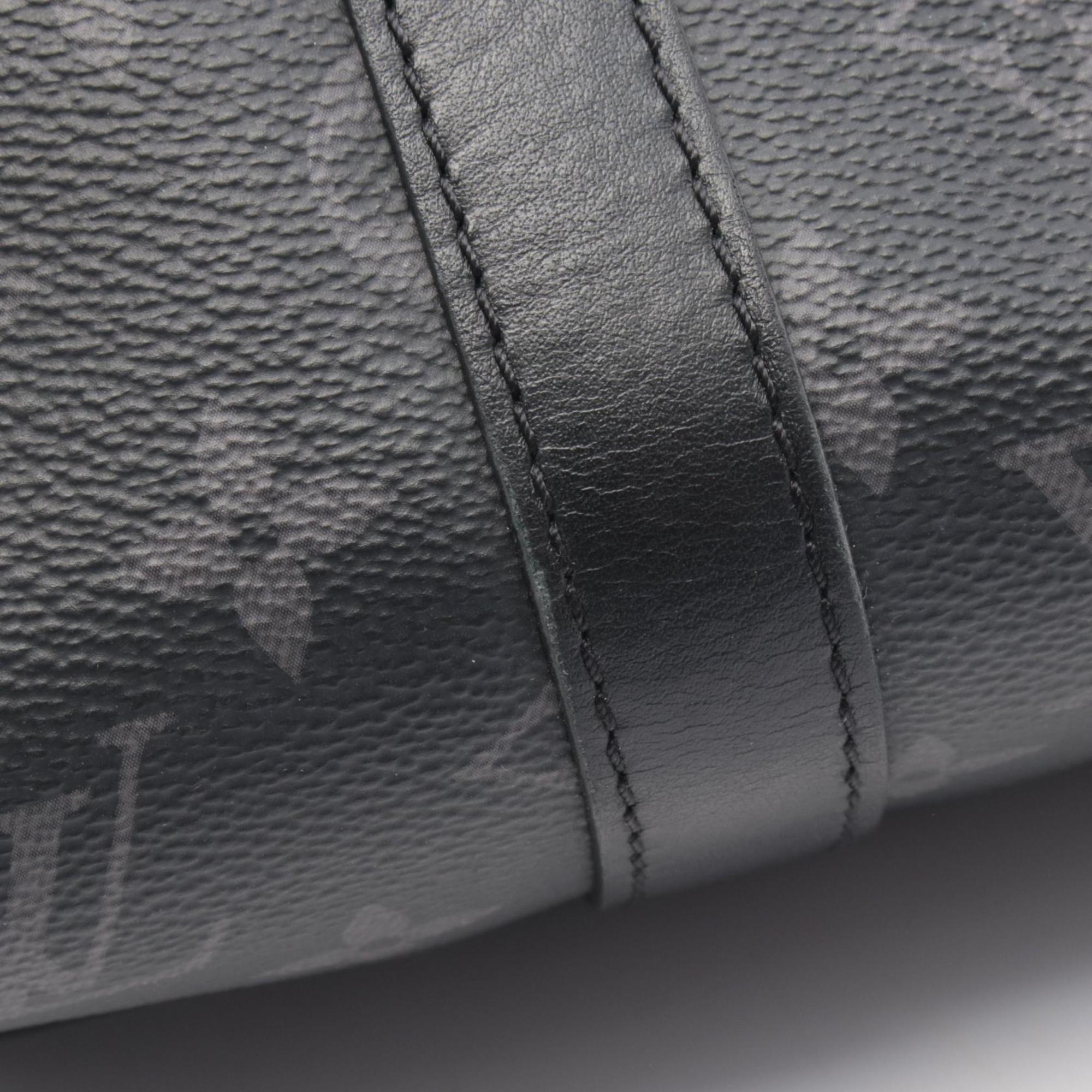 Louis Vuitton Black Coated Canvas Leather Handbag