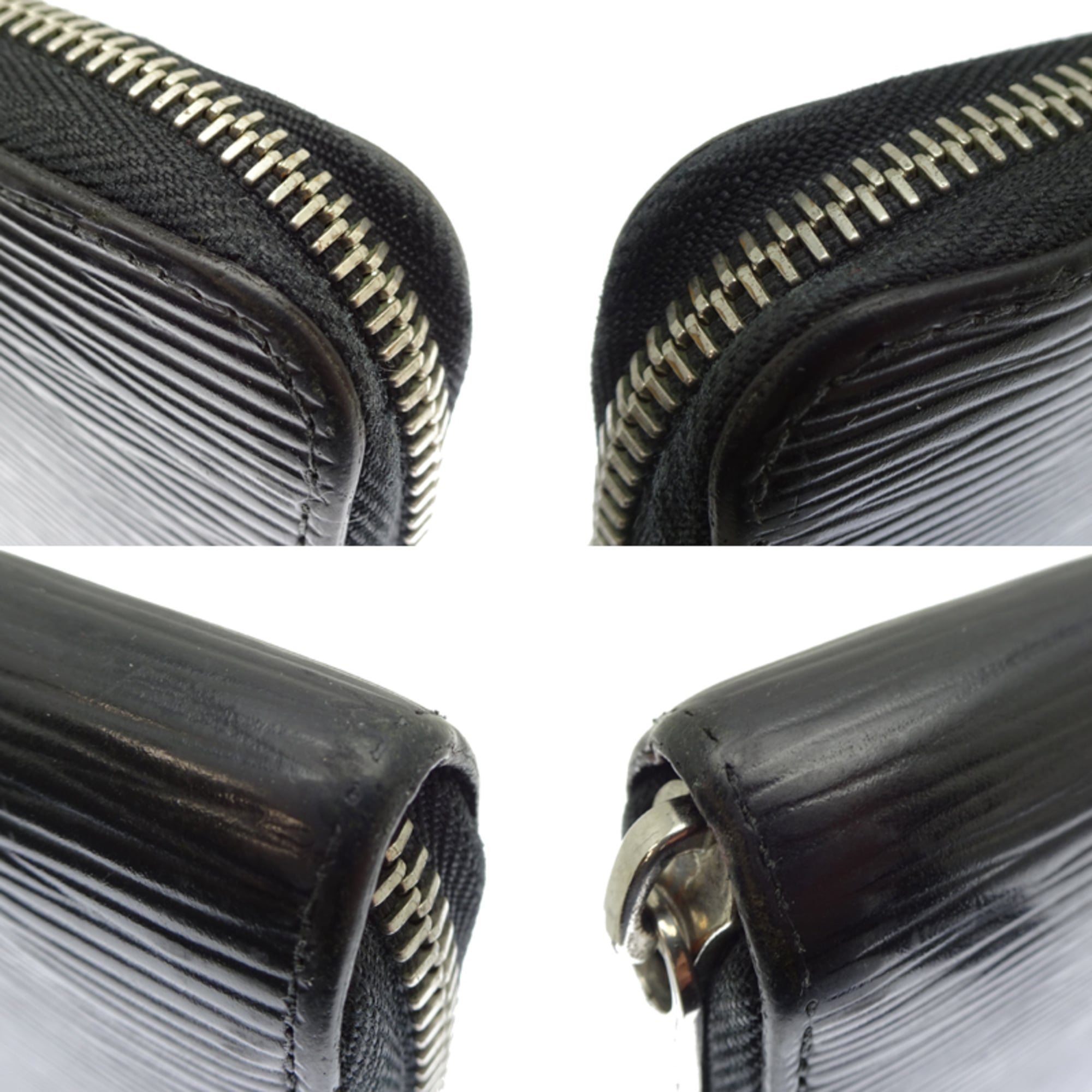 Louis Vuitton Black Noir Epi Leather Long Wallet