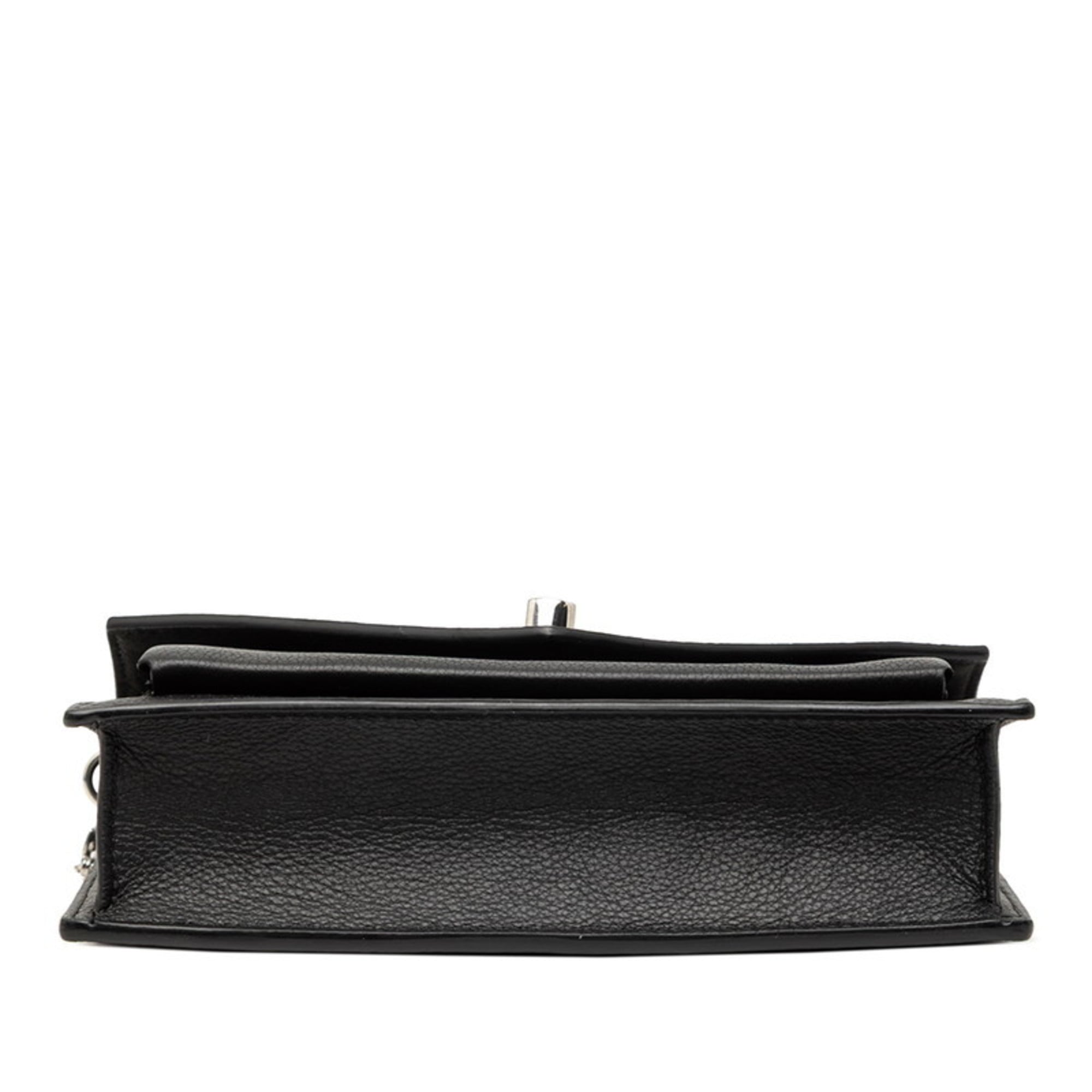 Louis Vuitton Black Leather Pochette Shoulder Bag