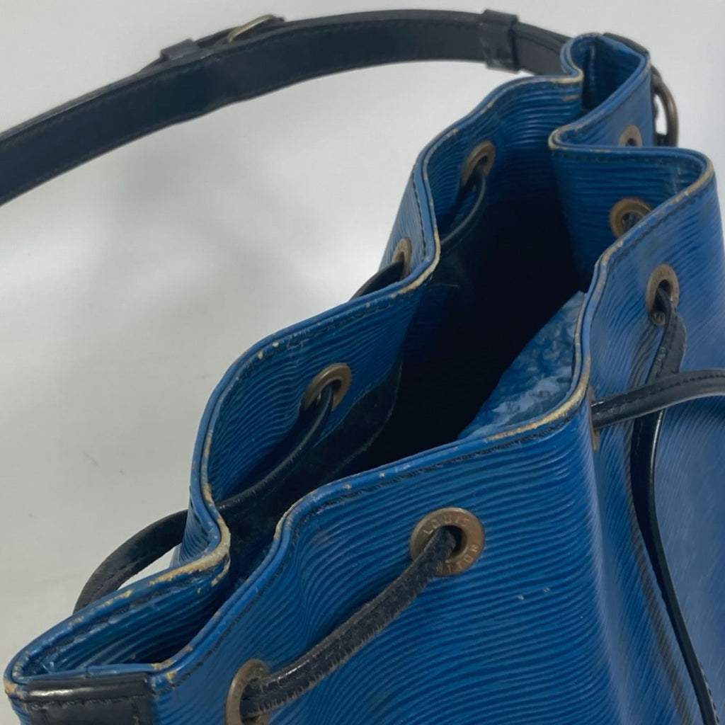 Louis Vuitton Black Blue Toledo Blue Epi Leather Shoulder Bag