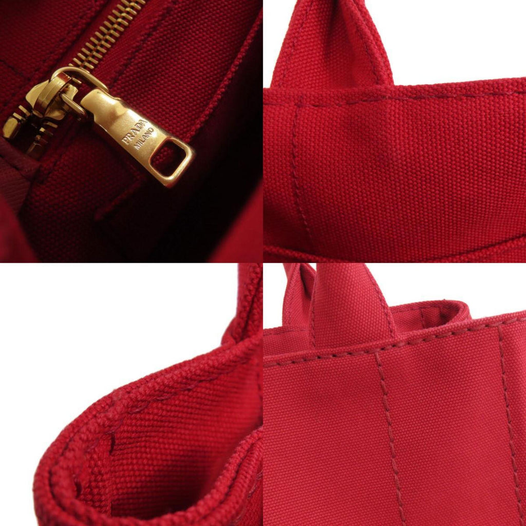 Prada Red Color Canapa Handbag